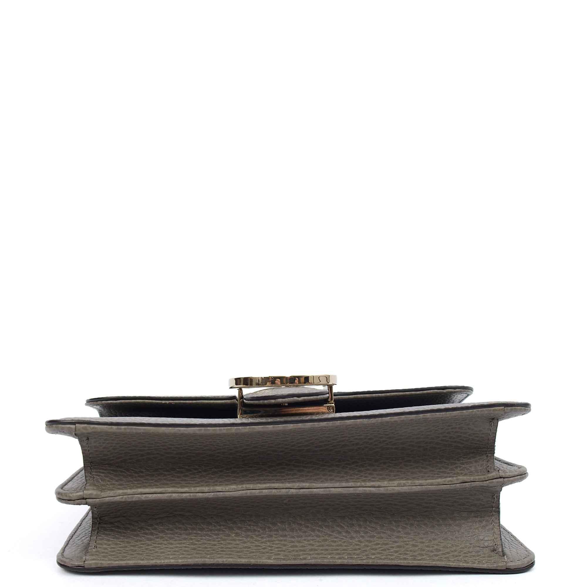 Gucci Cross Body Dollar Interlocking GG Bag - Small in Grey, Leather