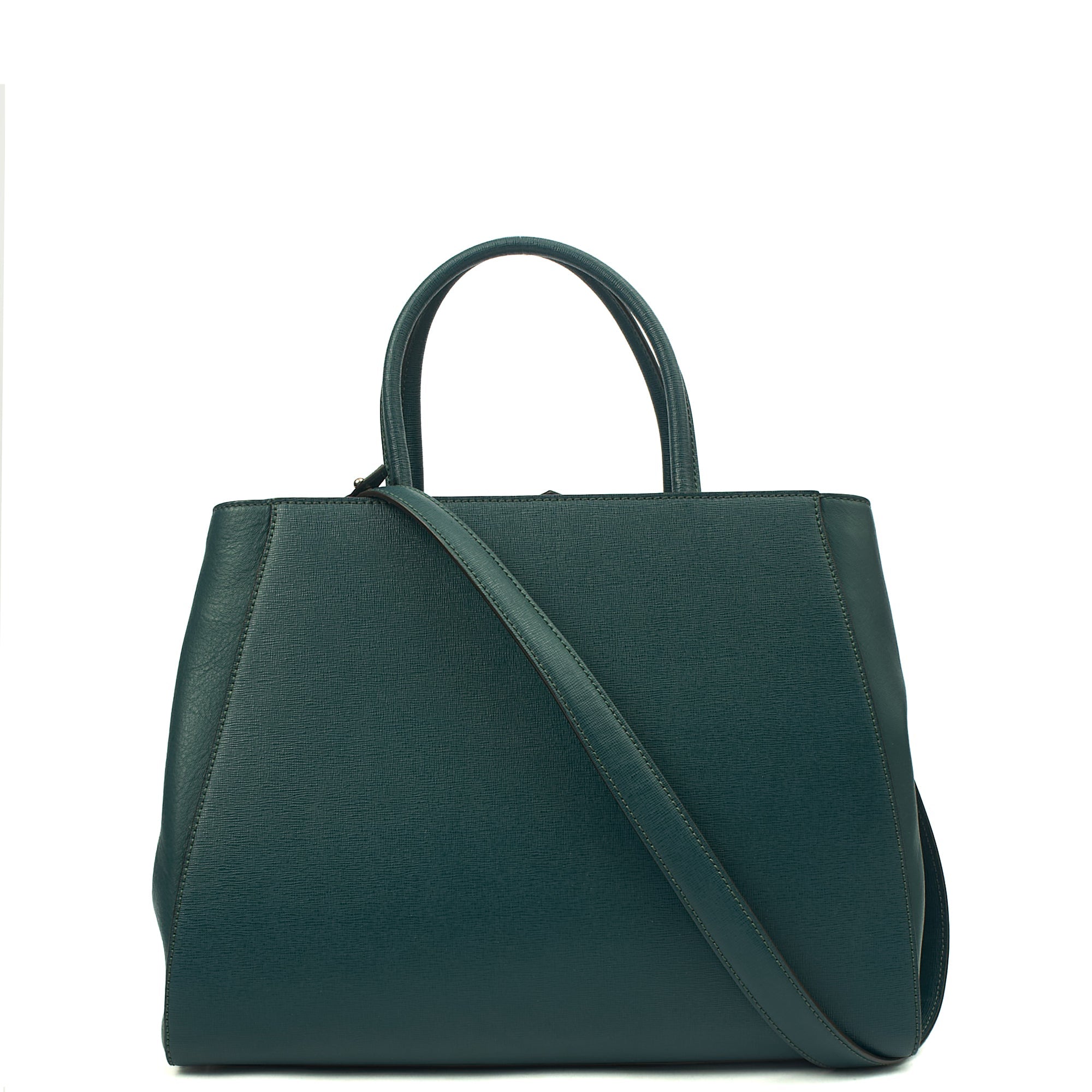 Fendi Tote 2Jour - Medium  in Green, Leather