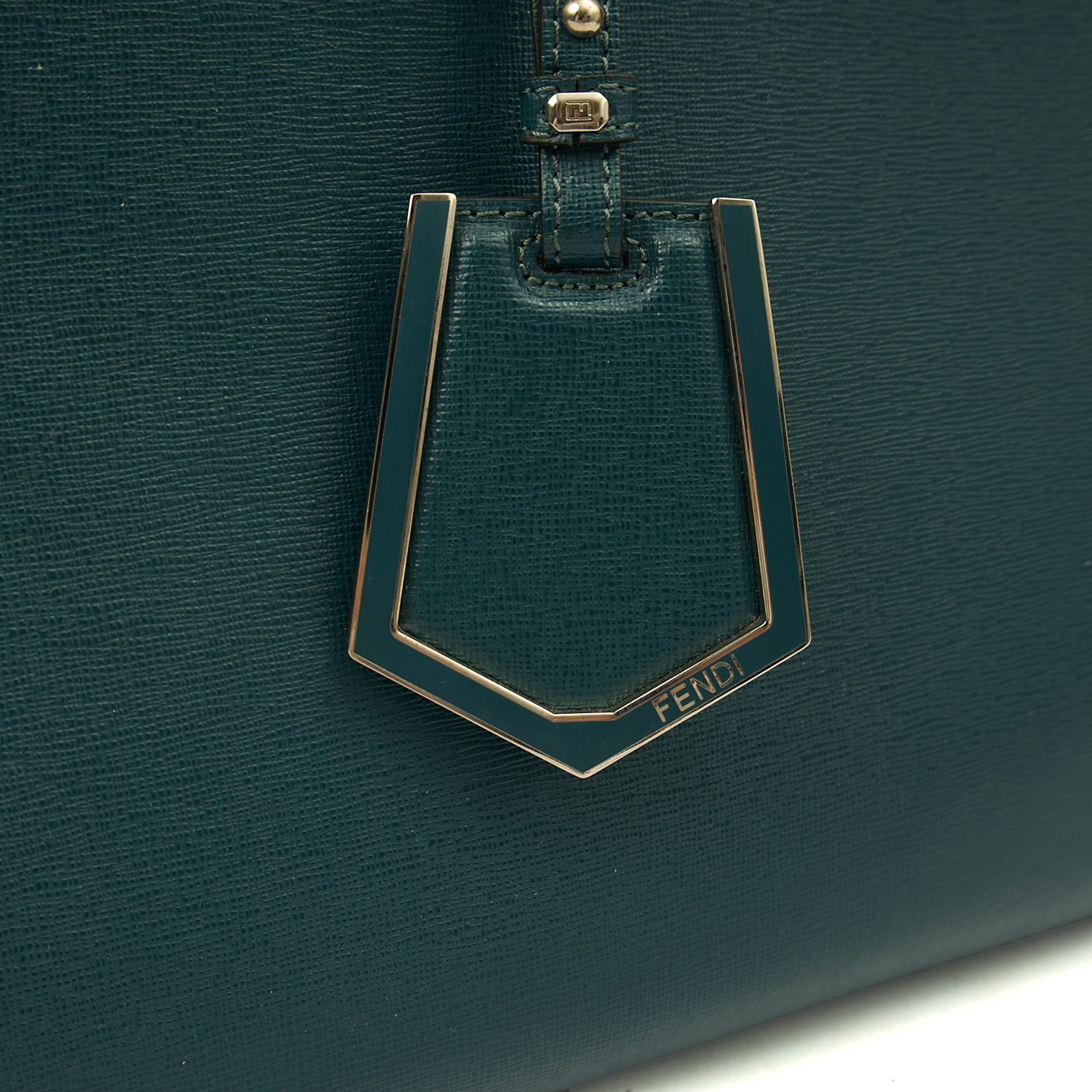 Fendi Tote 2Jour - Medium  in Green, Leather