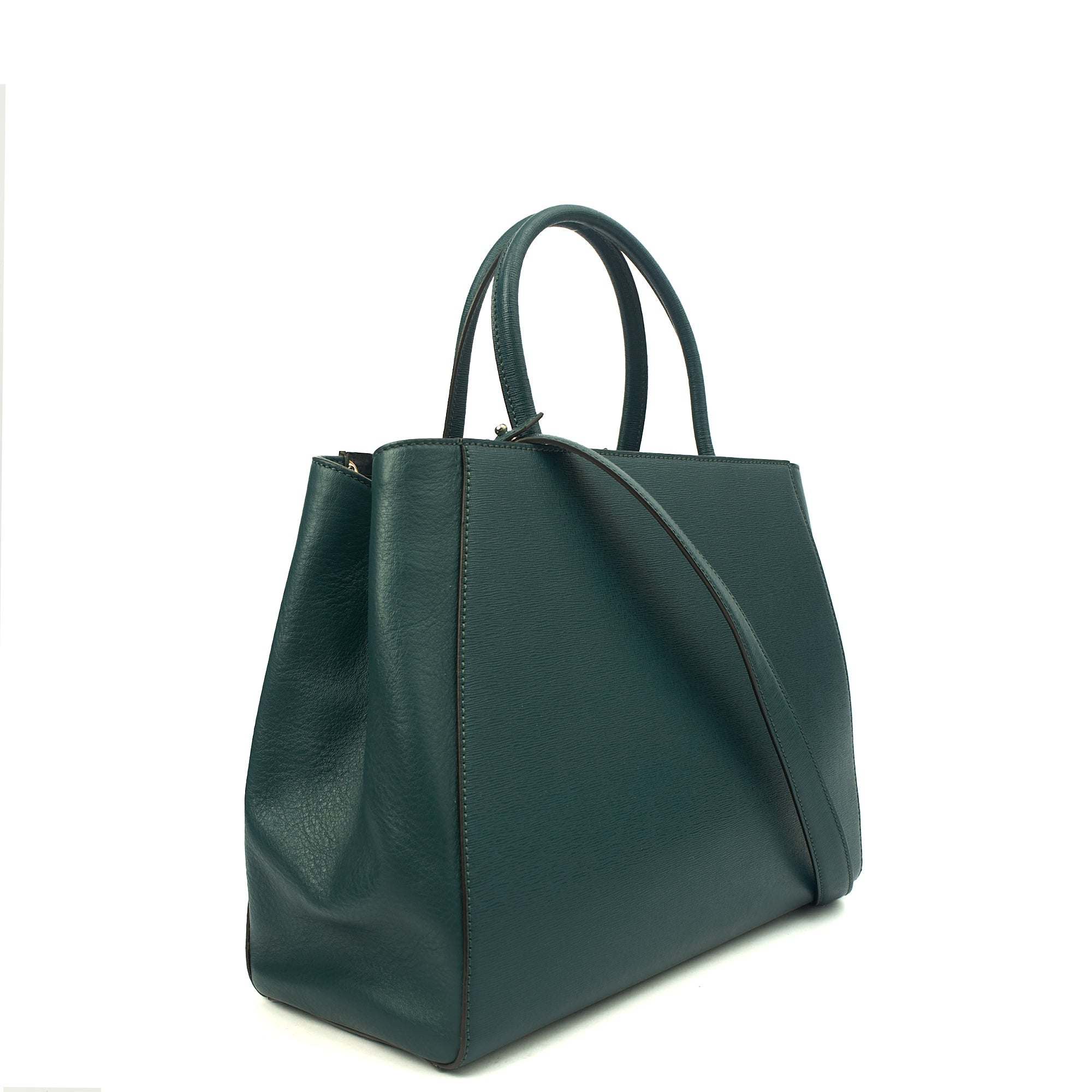 Fendi Tote 2Jour - Medium  in Green, Leather