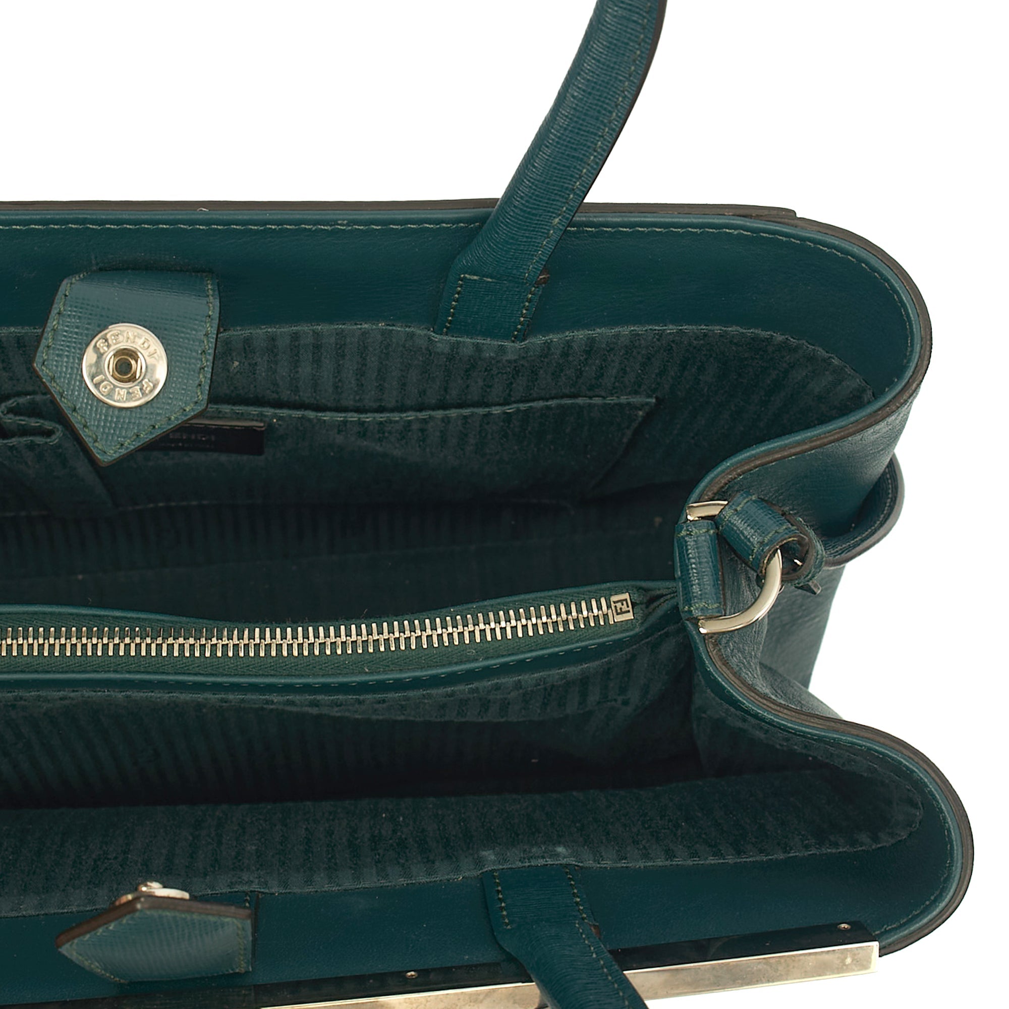 Fendi Tote 2Jour - Medium  in Green, Leather