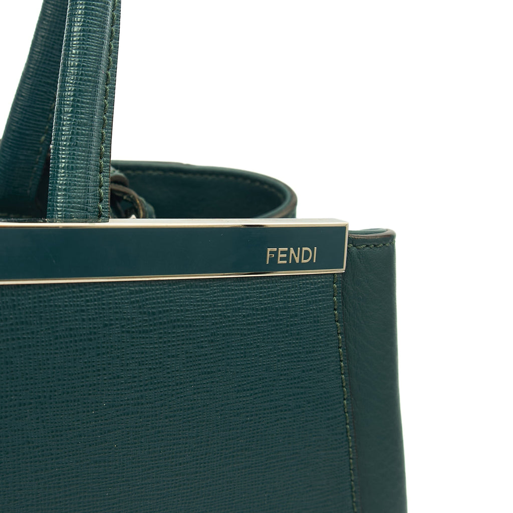 Fendi Tote 2Jour - Medium  in Green, Leather