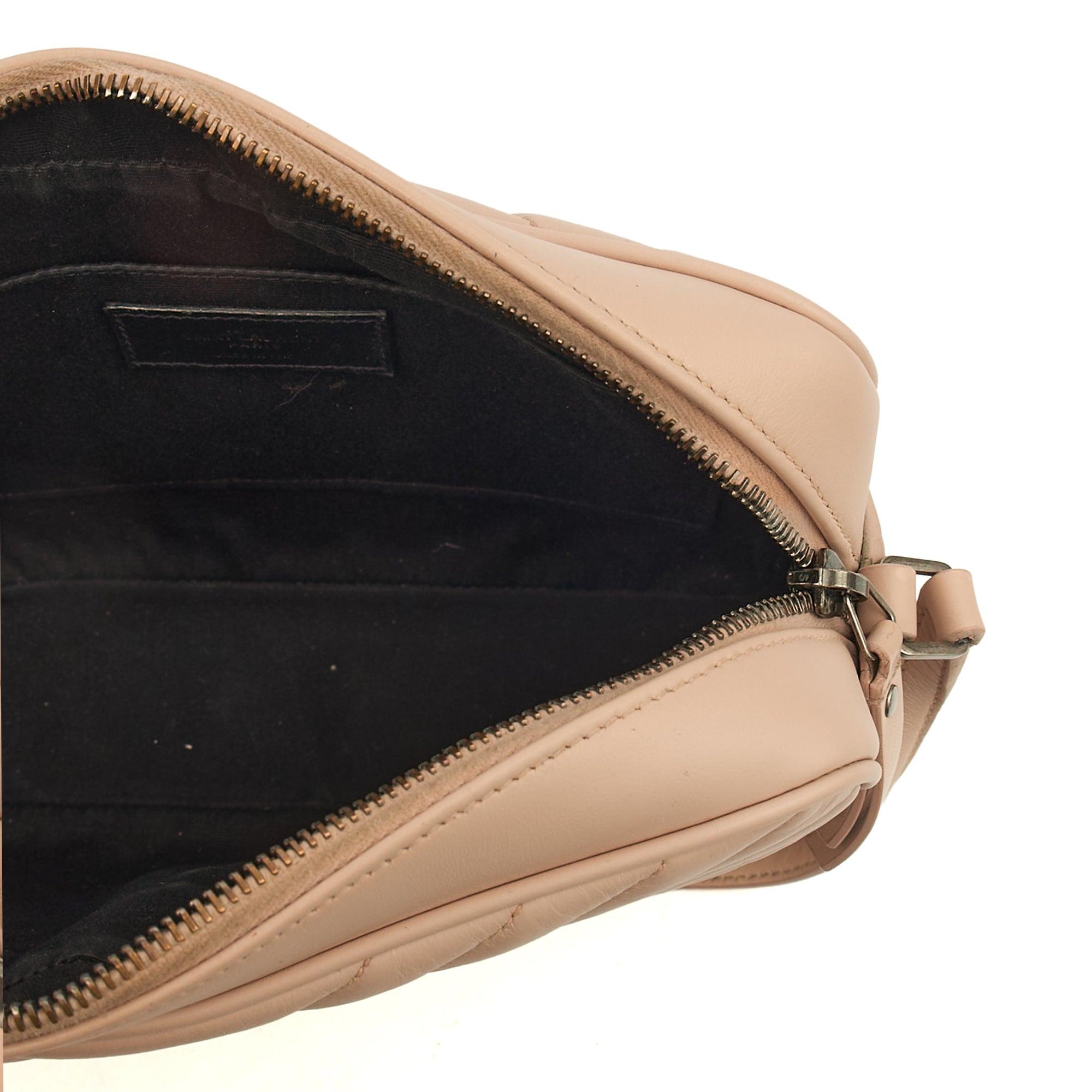Saint Laurent Cross Body Lou Camera in Neutral, Calfskin Leather