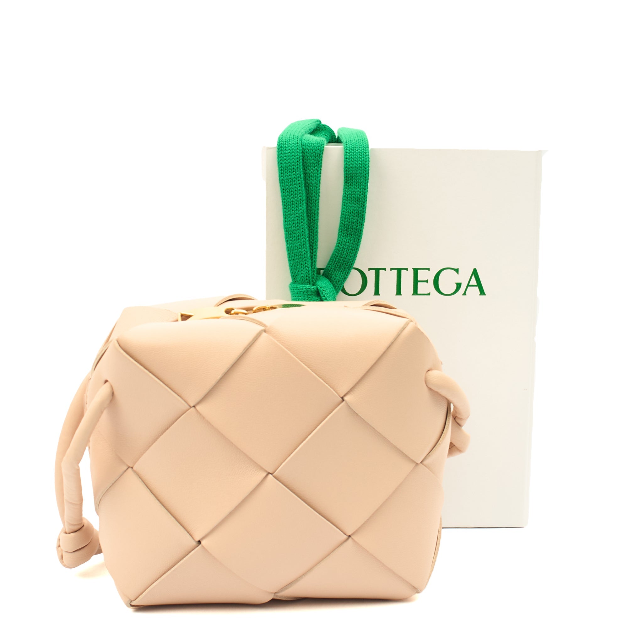 Bottega Veneta Cross Body Mini Loop Bag in Pink, Leather