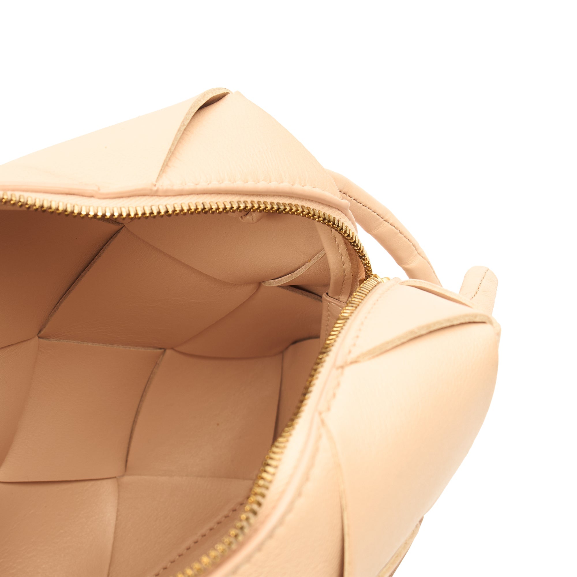 Bottega Veneta Cross Body Mini Loop Bag in Pink, Leather