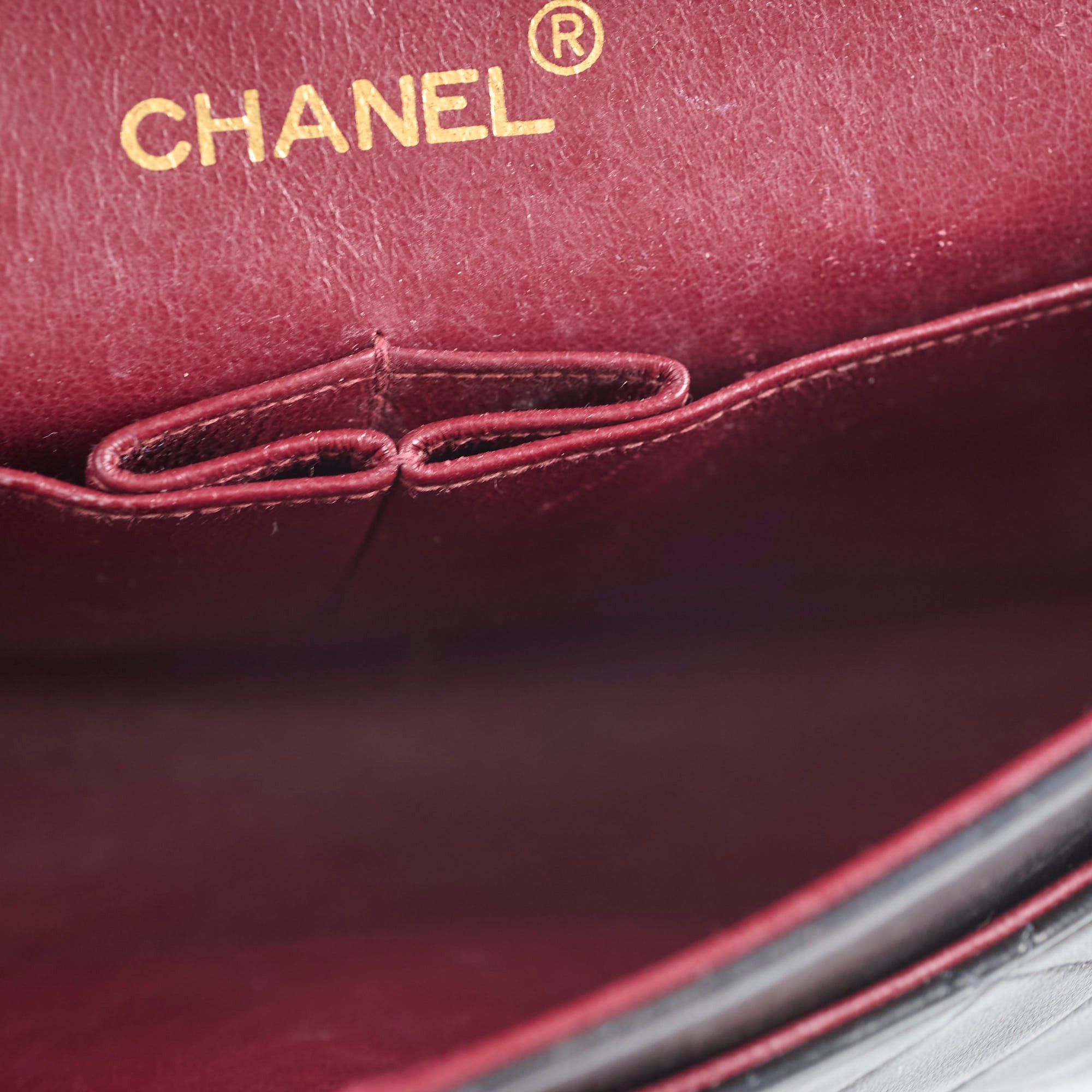 Chanel vintage small classic flap black