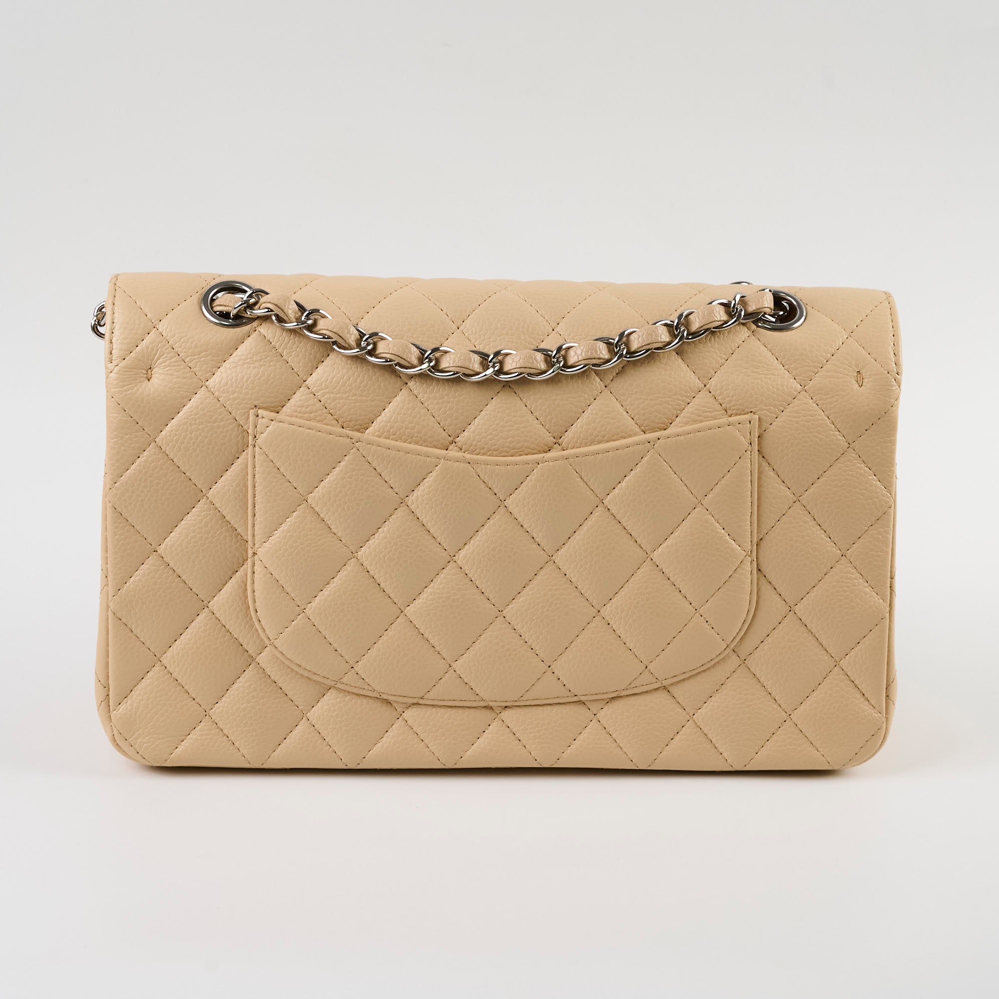 Chanel Classic Flap Medium/Large Caviar Beige