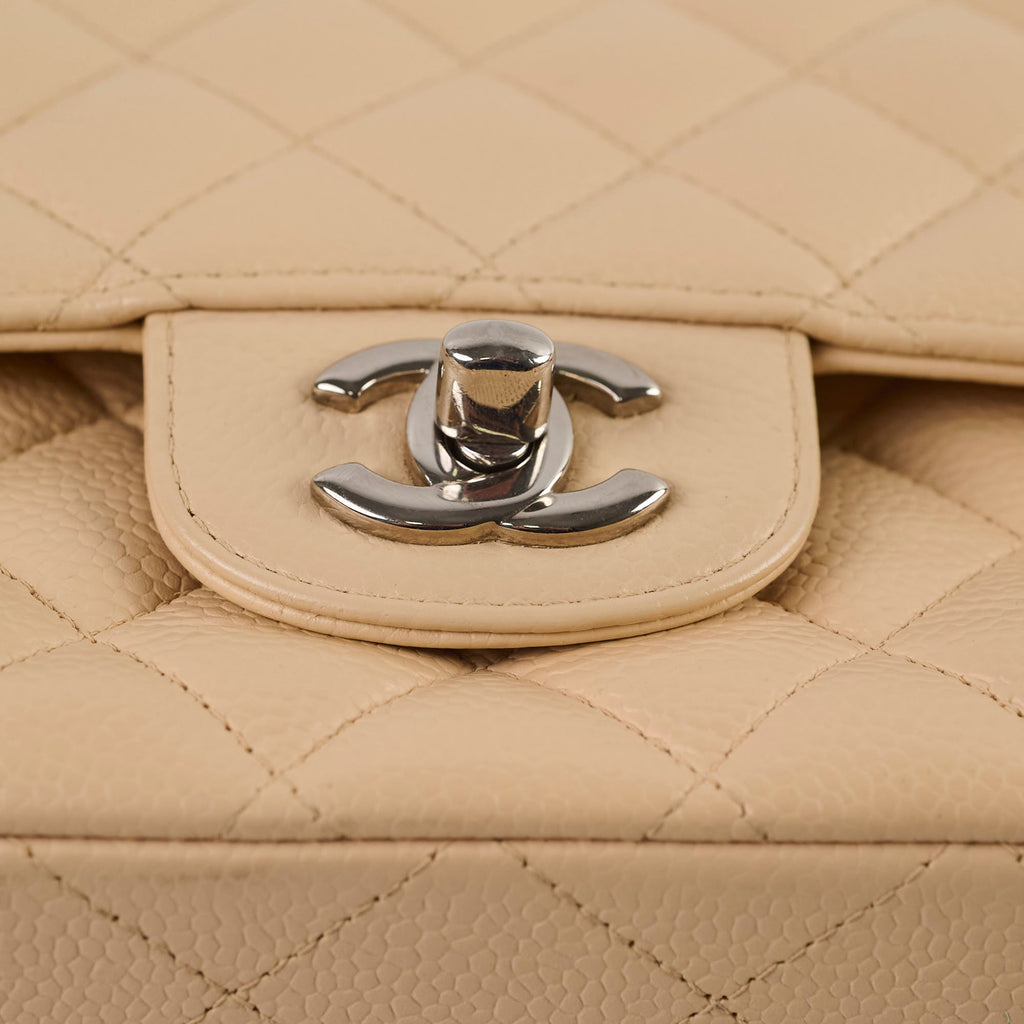 Chanel Classic Flap Medium/Large Caviar Beige