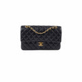 Chanel Medium/Large Caviar Double Classic Flap Black