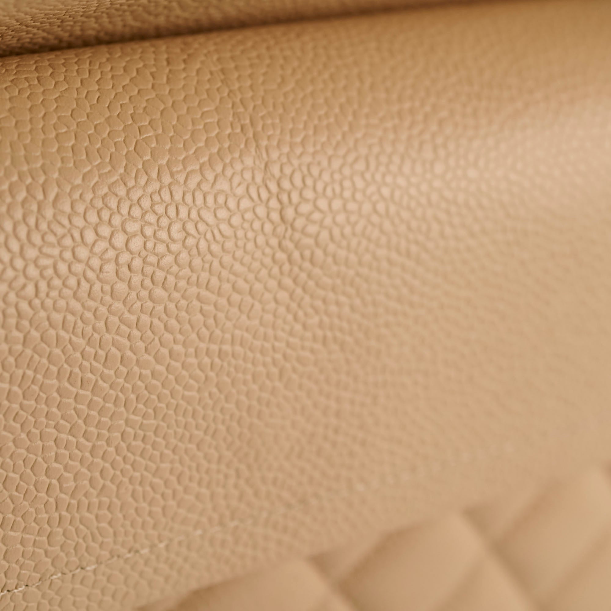 Chanel Medium/Large Double Classic Flap Beige