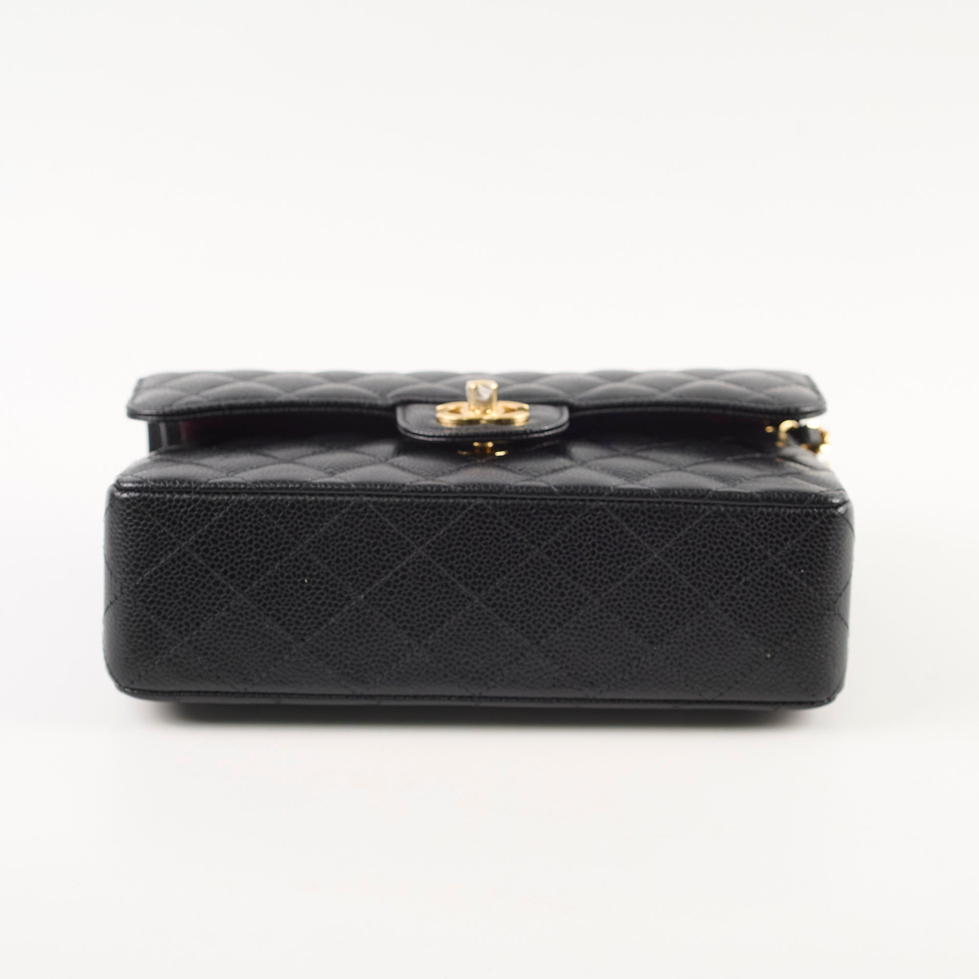 Chanel Caviar Small Classic Flap GHW Microchip