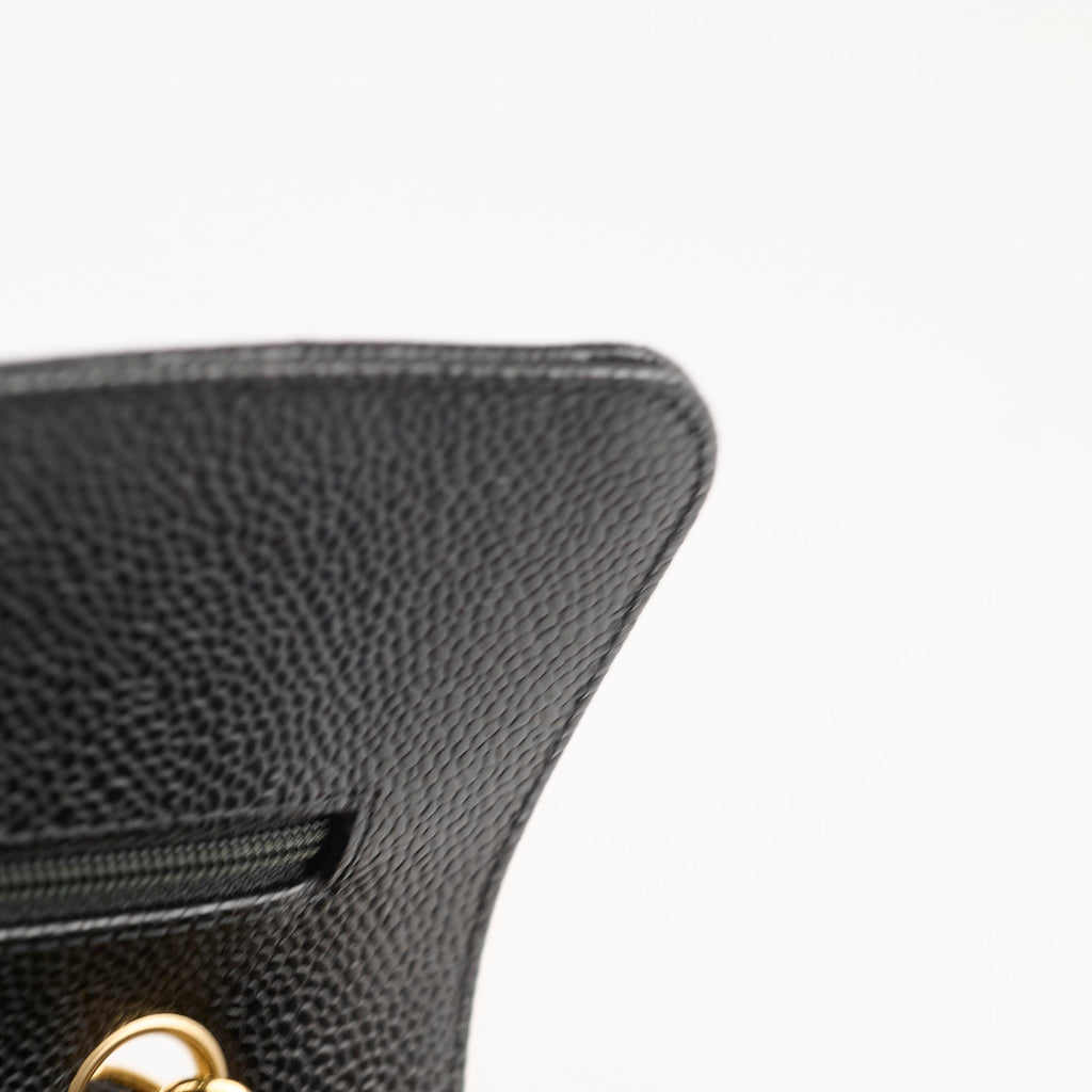 Chanel Caviar Small Classic Flap GHW Microchip