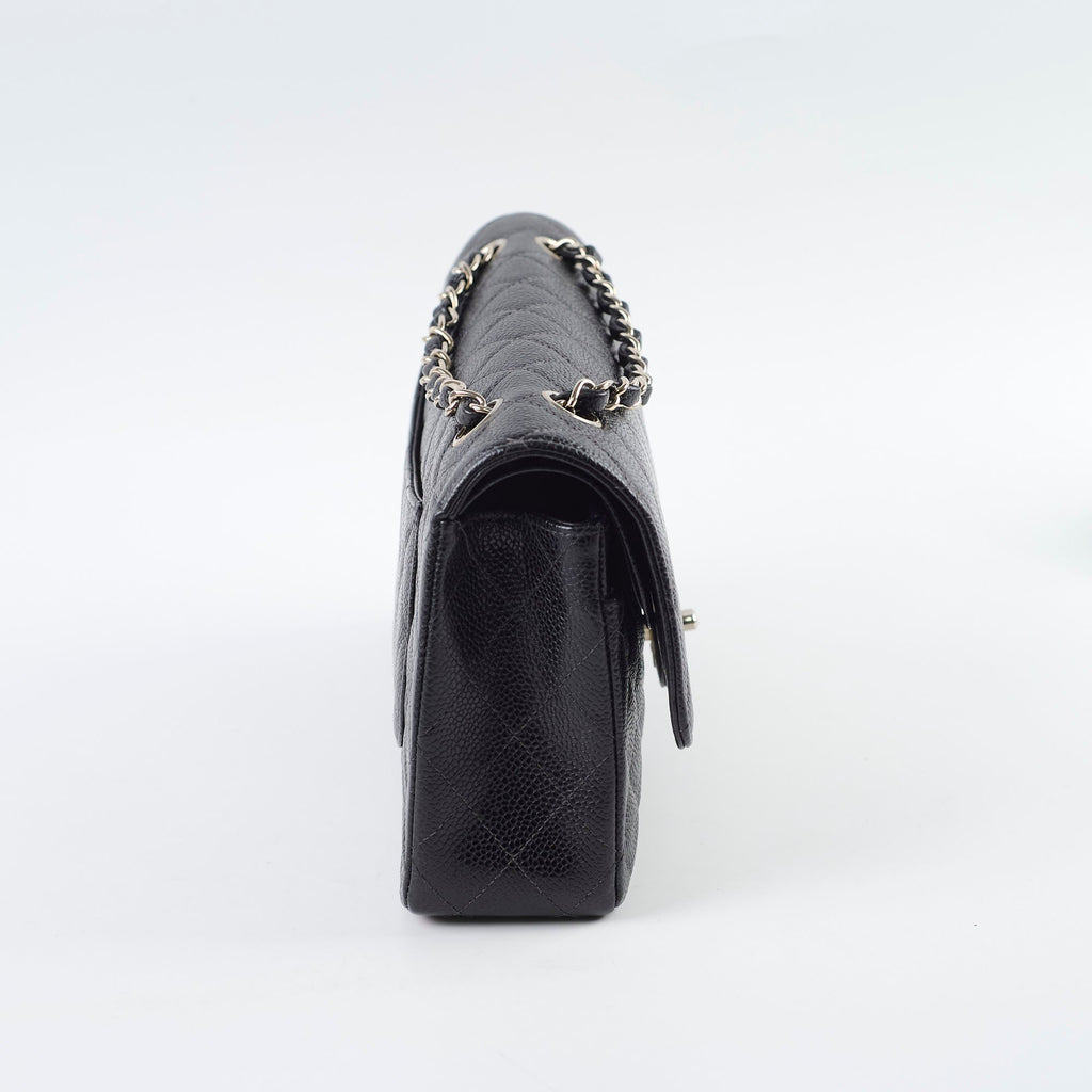 Chanel Vintage Caviar Medium/Large Double Classic Flap