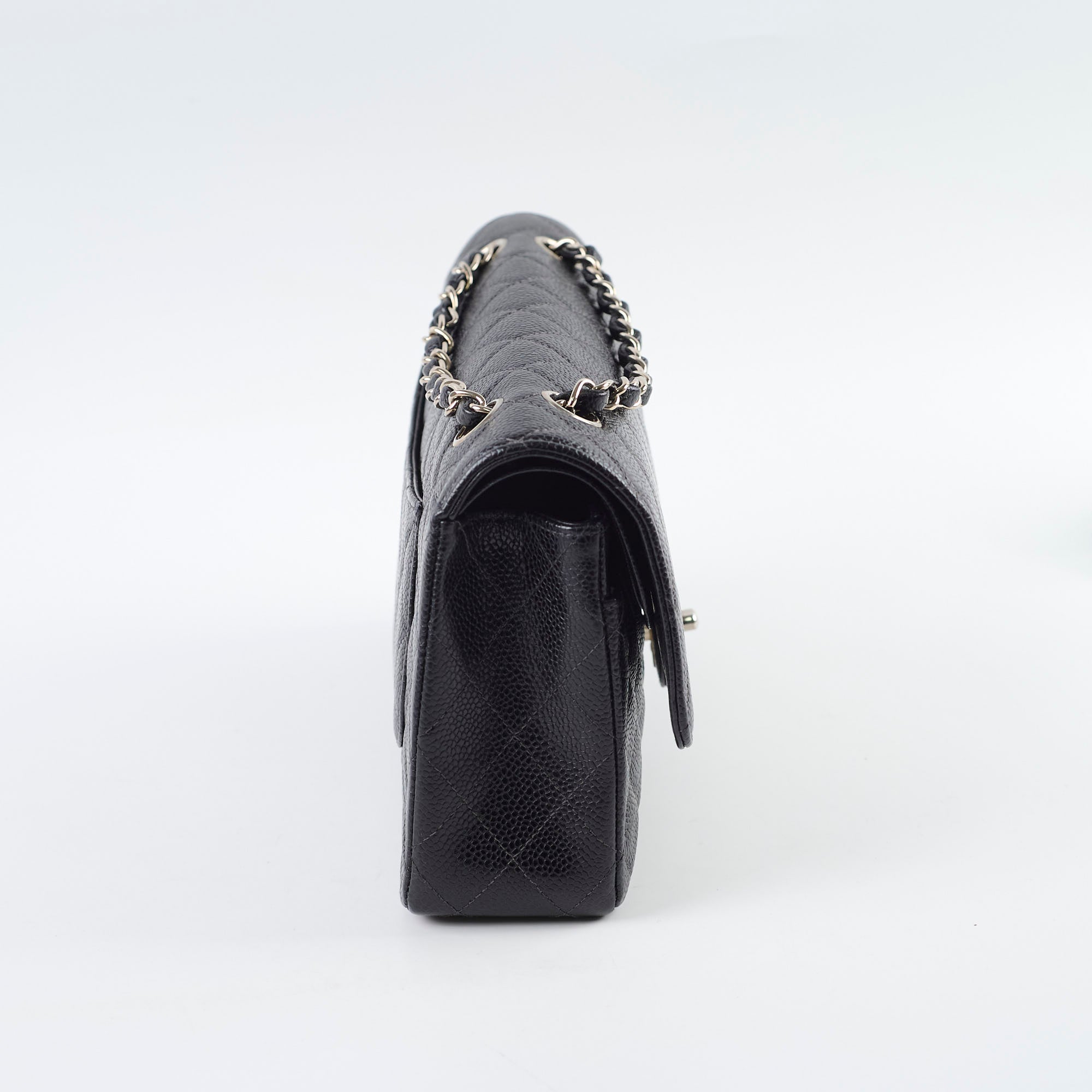 Chanel Vintage Caviar Medium/Large Double Classic Flap