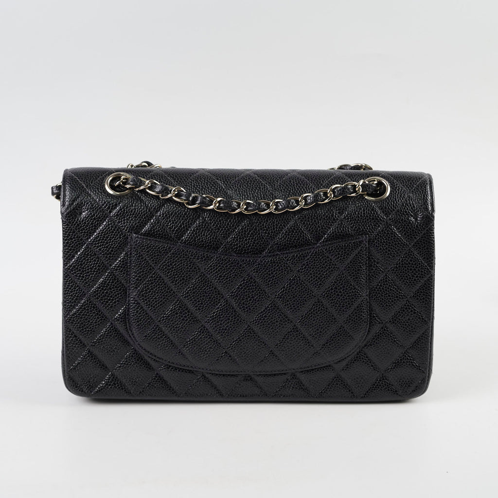Chanel Vintage Caviar Medium/Large Double Classic Flap