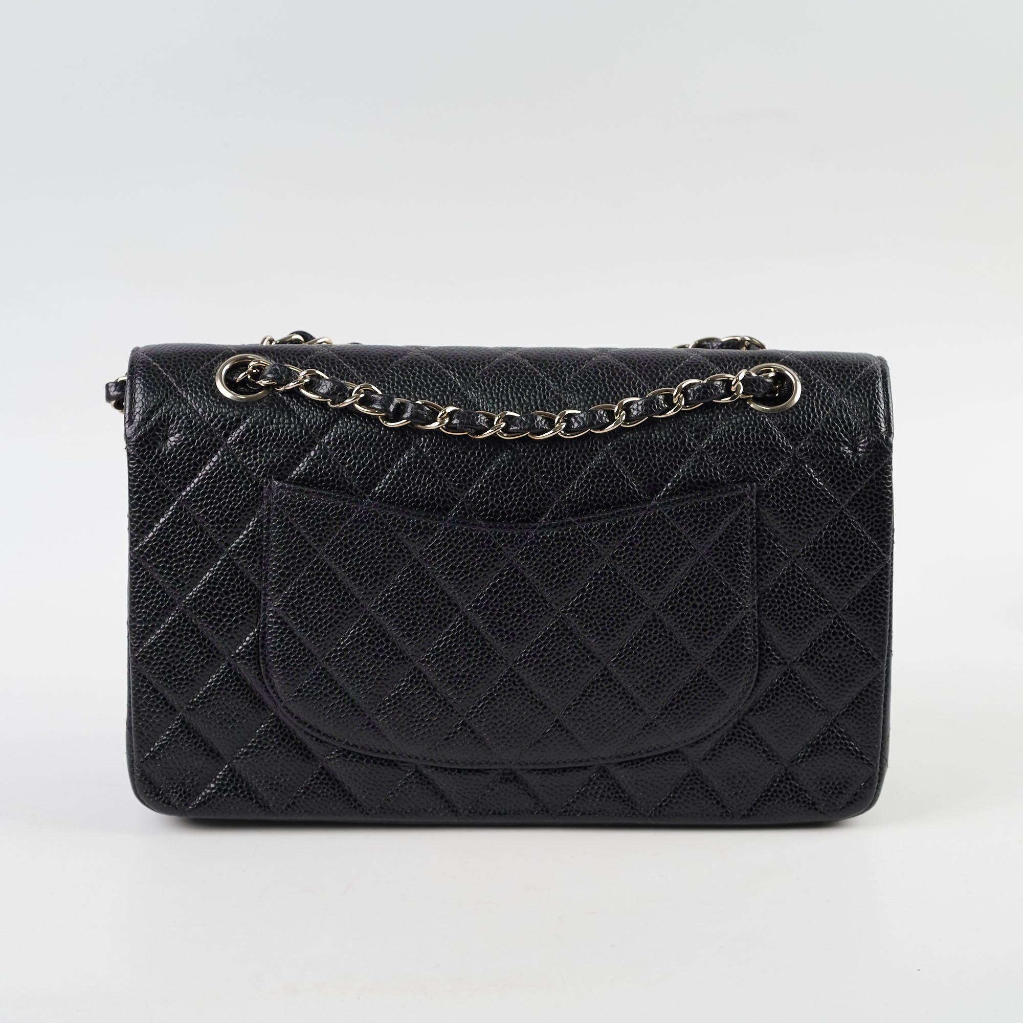 Chanel Vintage Caviar Medium/Large Double Classic Flap