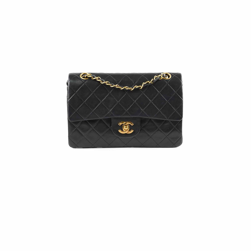 Chanel Vintage Classic Flap Small Lambskin Black