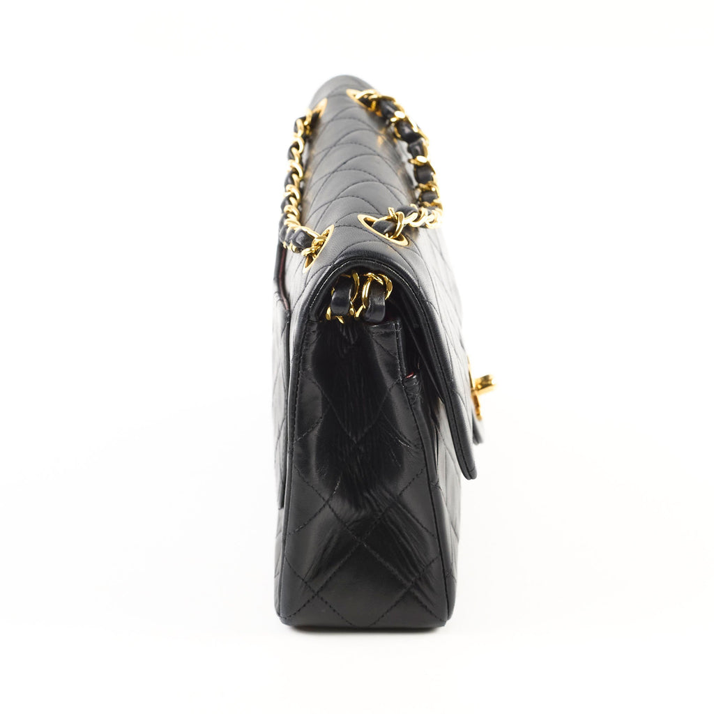 Chanel Vintage Classic Flap Small Lambskin Black