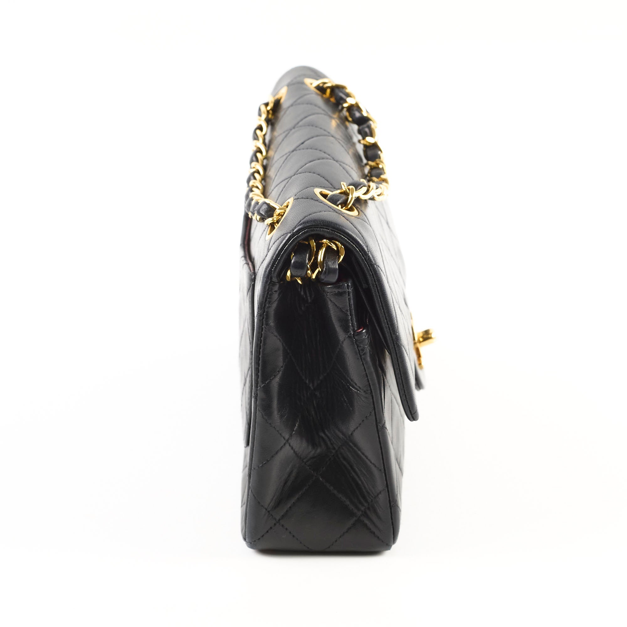 Chanel Vintage Classic Flap Small Lambskin Black