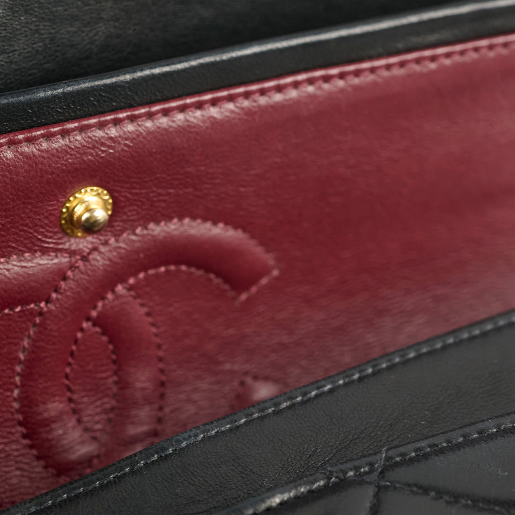 Chanel Vintage Classic Flap Small Lambskin Black