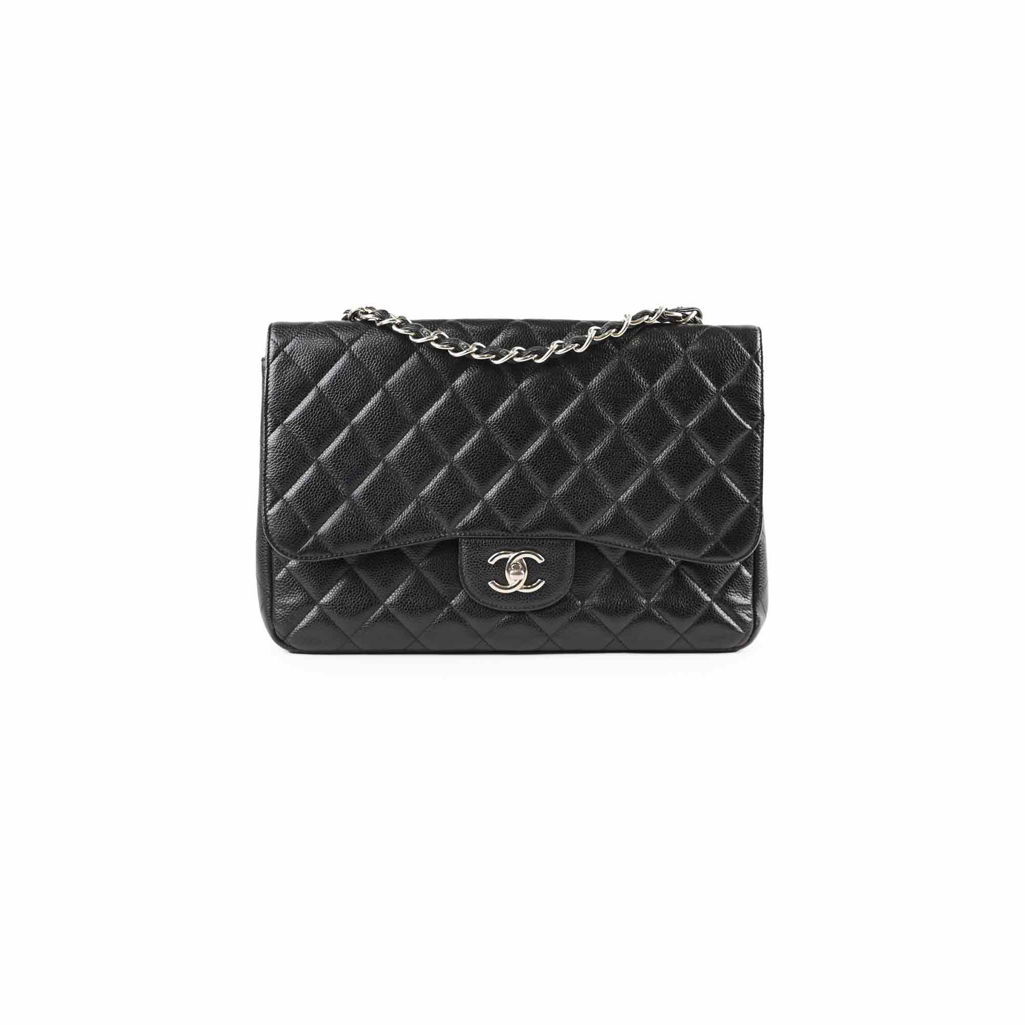 Chanel Classic Flap Jumbo Black Caviar
