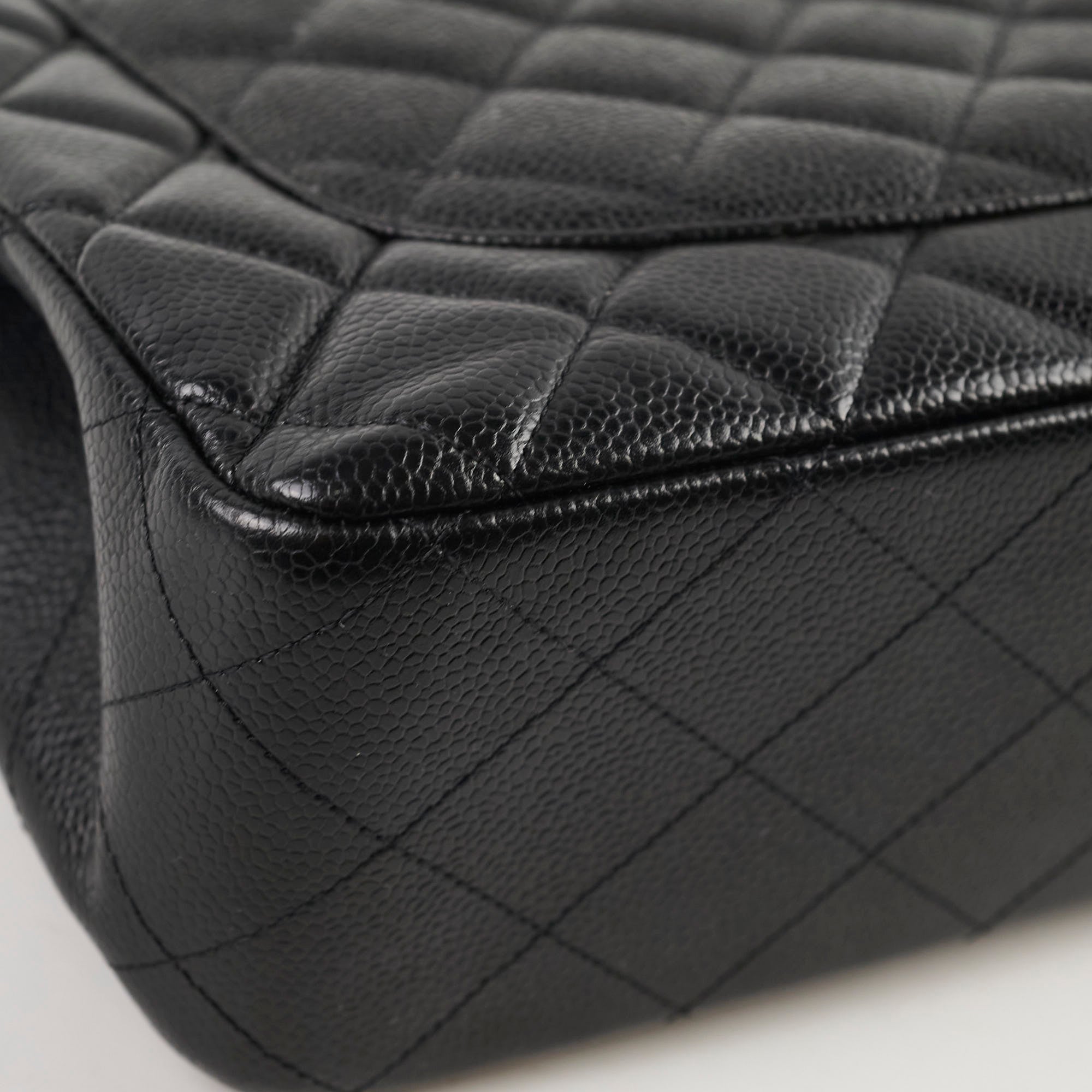 Chanel Classic Flap Jumbo Black Caviar