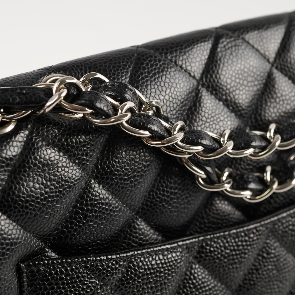 Chanel Classic Flap Jumbo Black Caviar