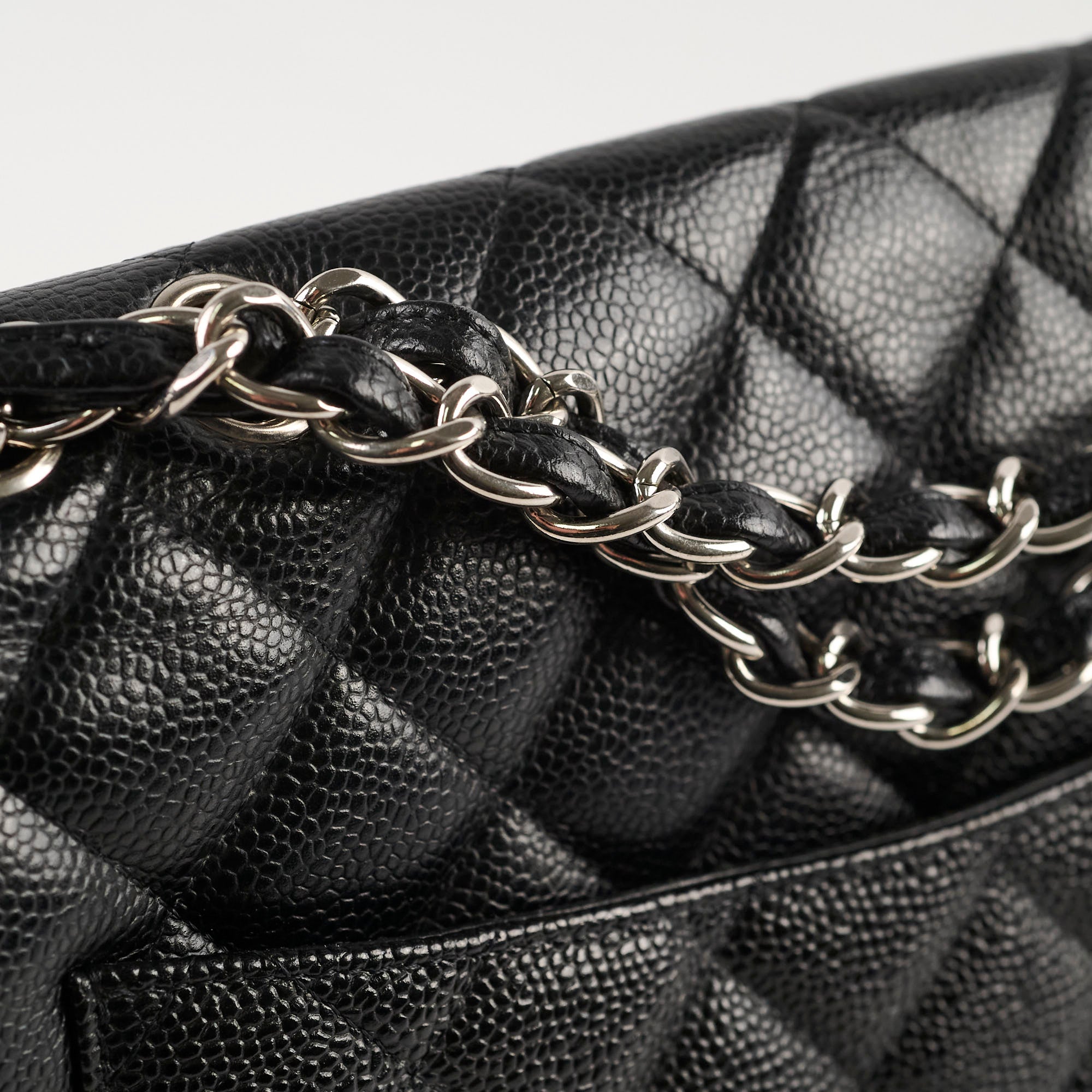 Chanel Classic Flap Jumbo Black Caviar
