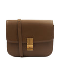 Celine Cross Body Box Bag - Medium in Brown, Box Calfskin