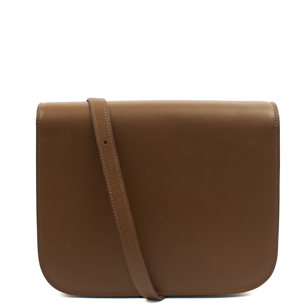 Celine Cross Body Box Bag - Medium in Brown, Box Calfskin