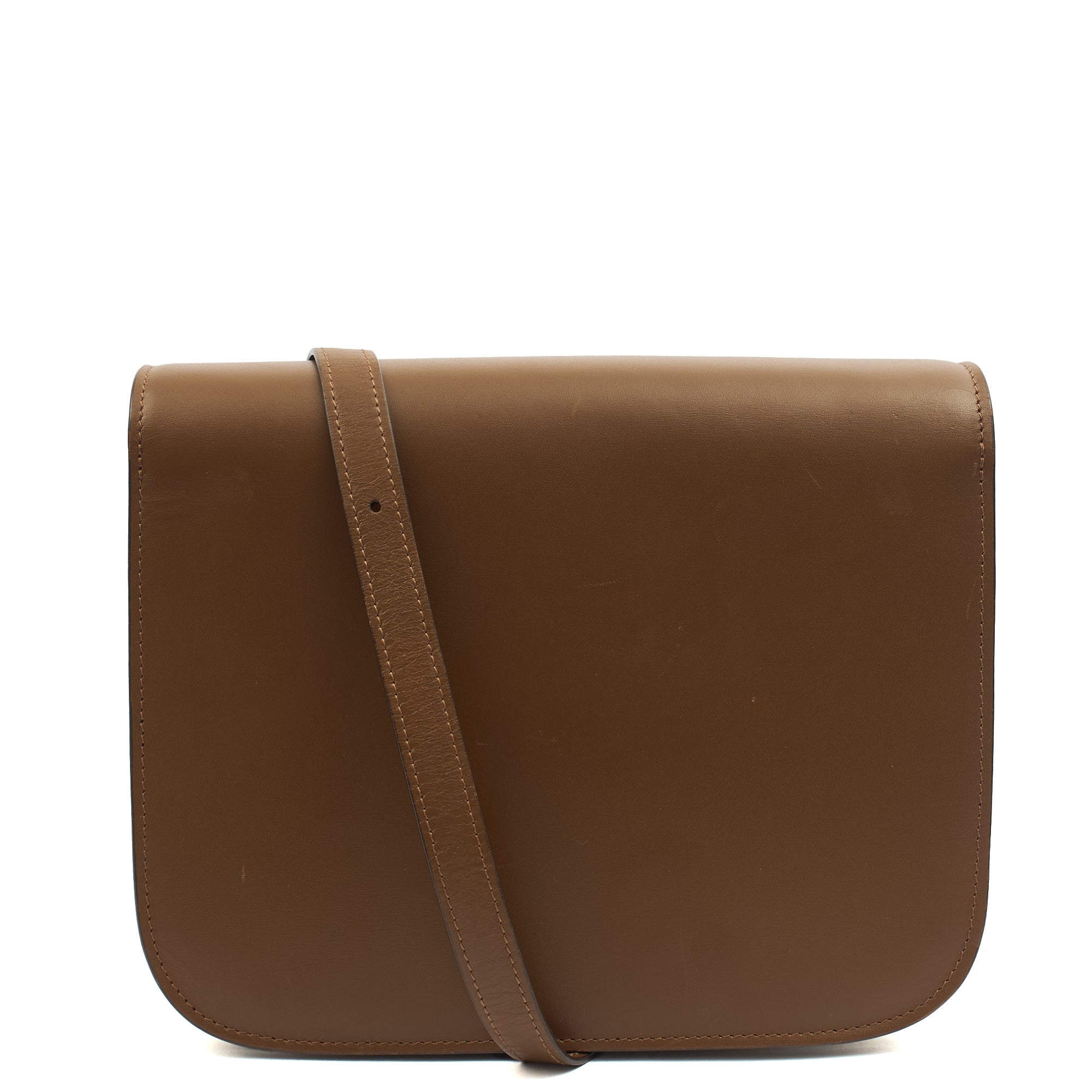 Celine Cross Body Box Bag - Medium in Brown, Box Calfskin
