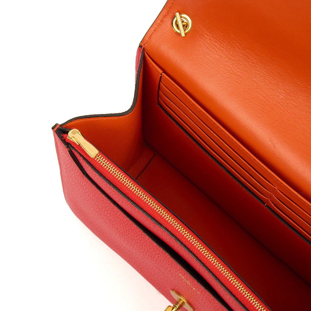 Mulberry Cross Body Darley Shoulder Bag  in Fiery Red, Leather