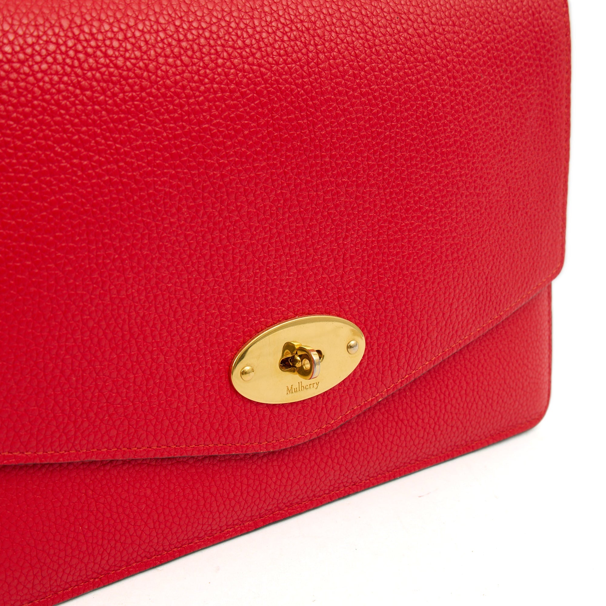 Mulberry Cross Body Darley Shoulder Bag  in Fiery Red, Leather