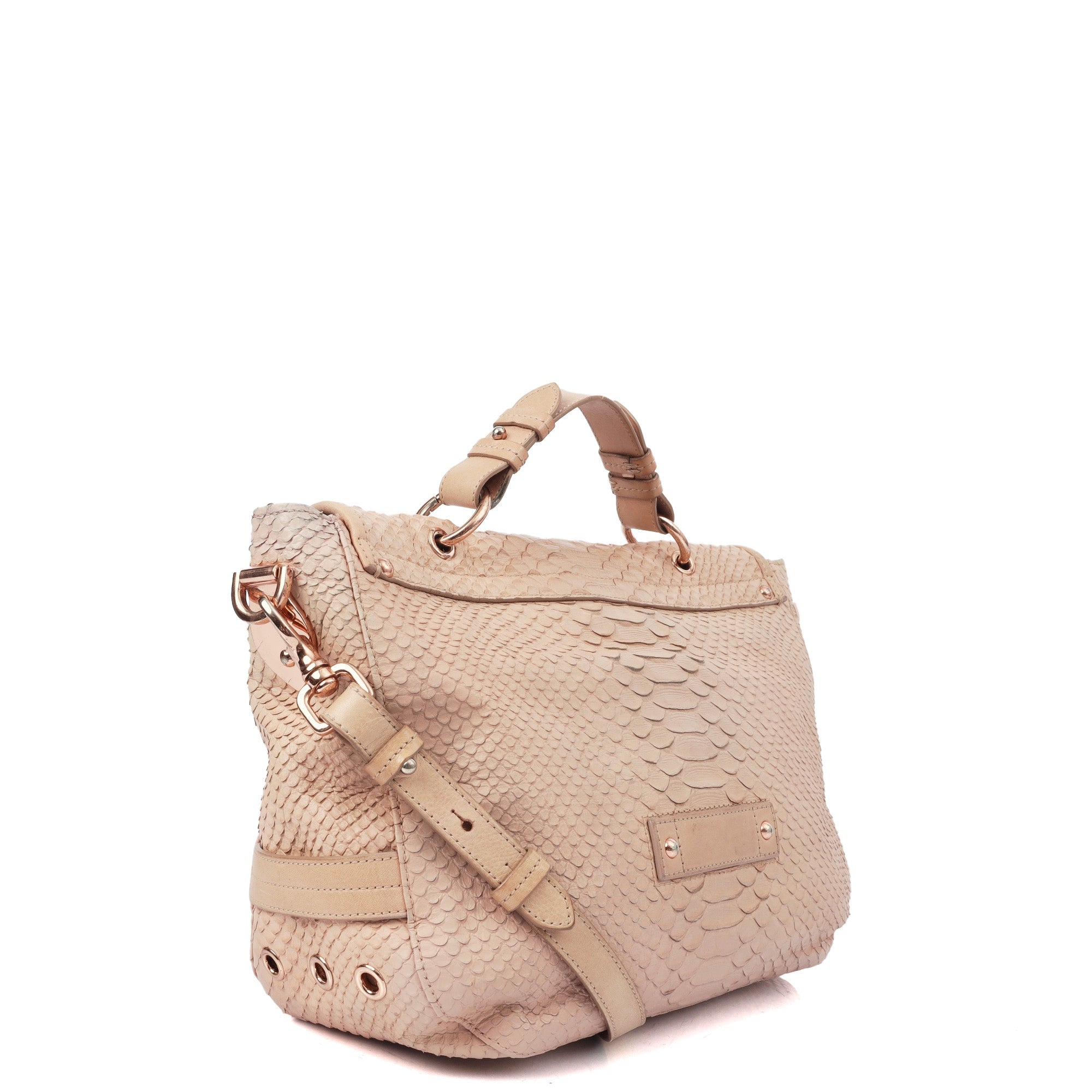 Mulberry Tote Tillie Satchel  in Pink, Exotic Effect Leather
