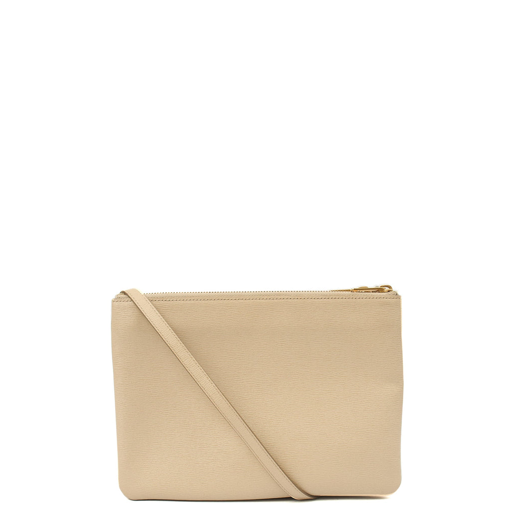 Celine Cross Body Trio in Neutral, Box Calfskin