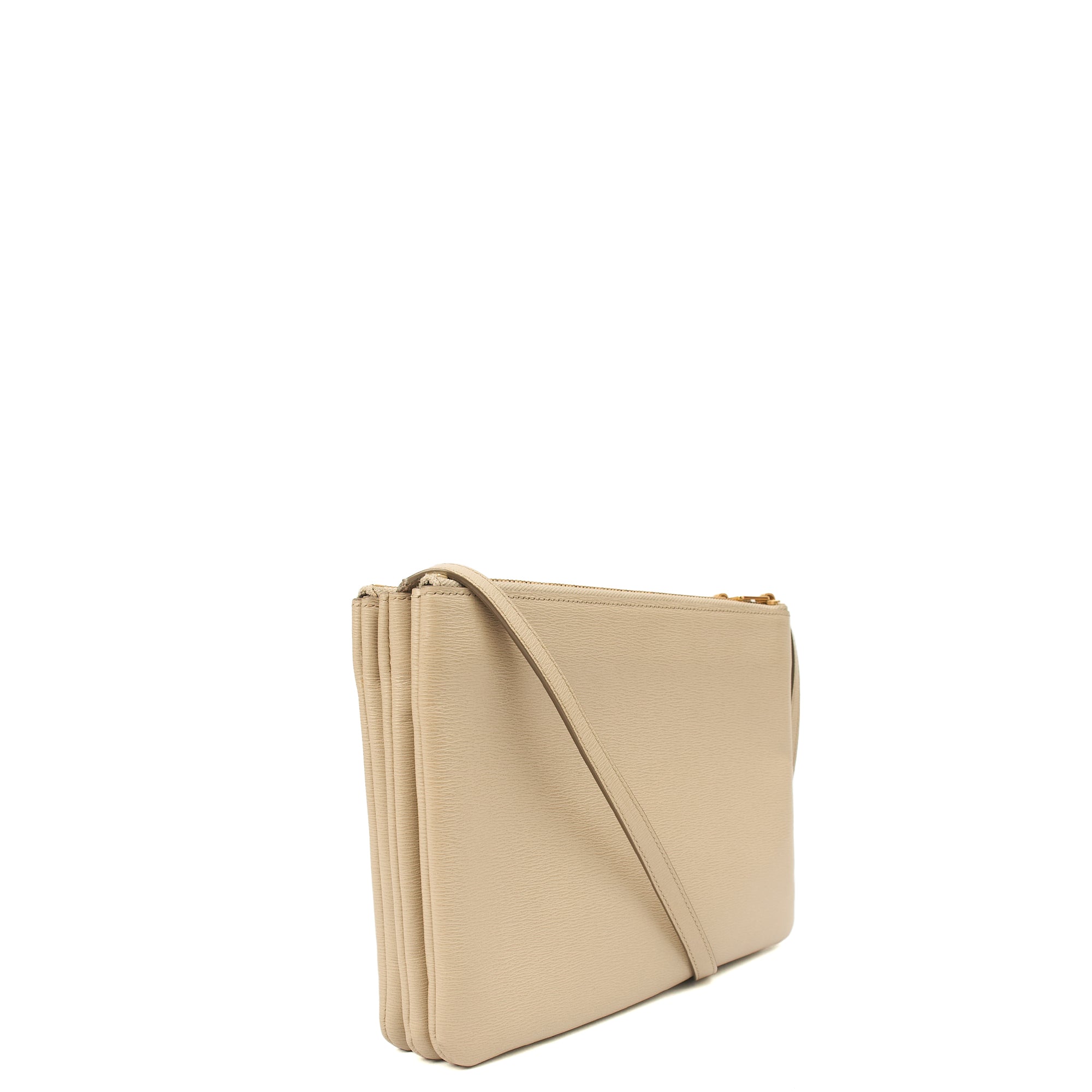 Celine Cross Body Trio in Neutral, Box Calfskin