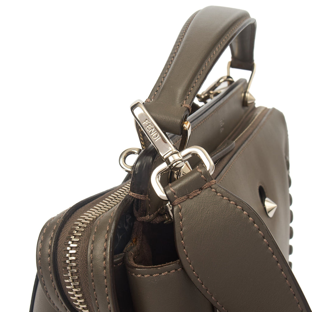 Fendi Tote Dot Com in Grey, Leather