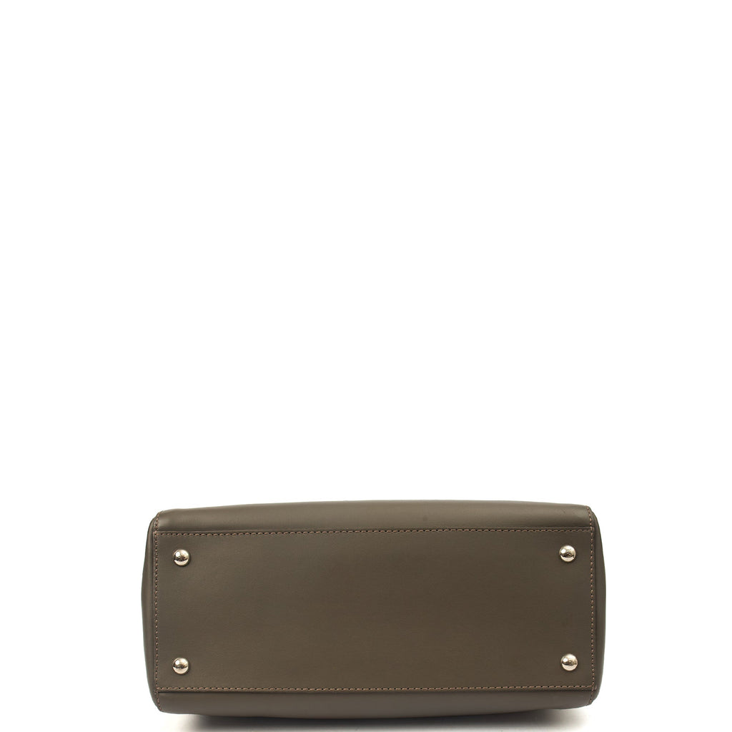 Fendi Tote Dot Com in Grey, Leather
