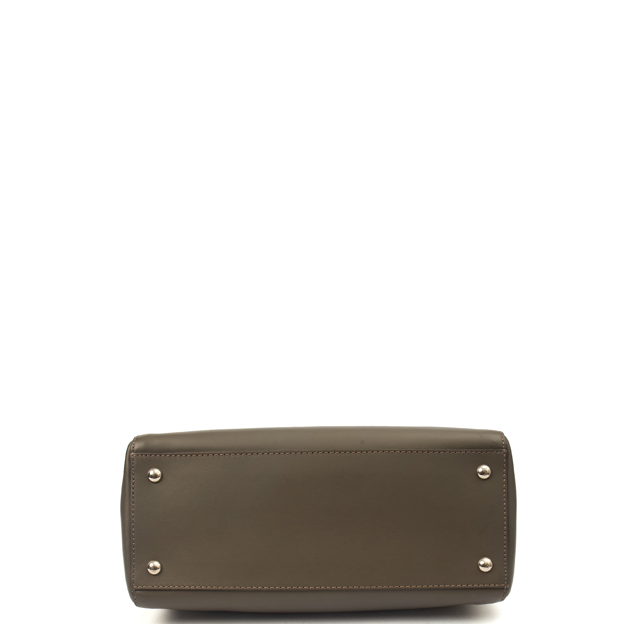 Fendi Tote Dot Com in Grey, Leather