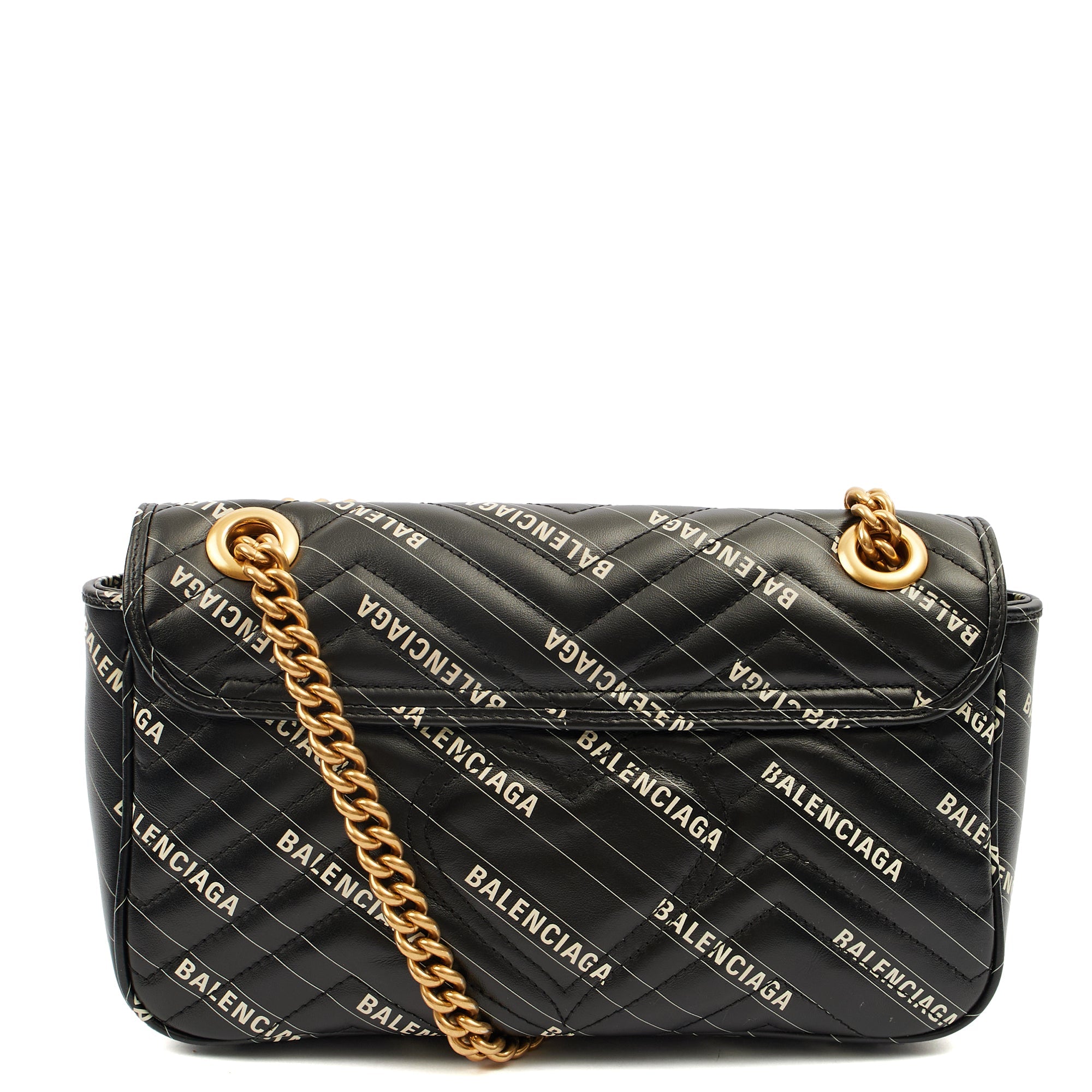 Gucci Shoulder Bag Marmont Shoulder Flap Bag - Medium in Black, Leather