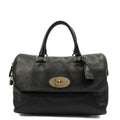 Mulberry Tote Del Rey in Black, Calfskin Leather