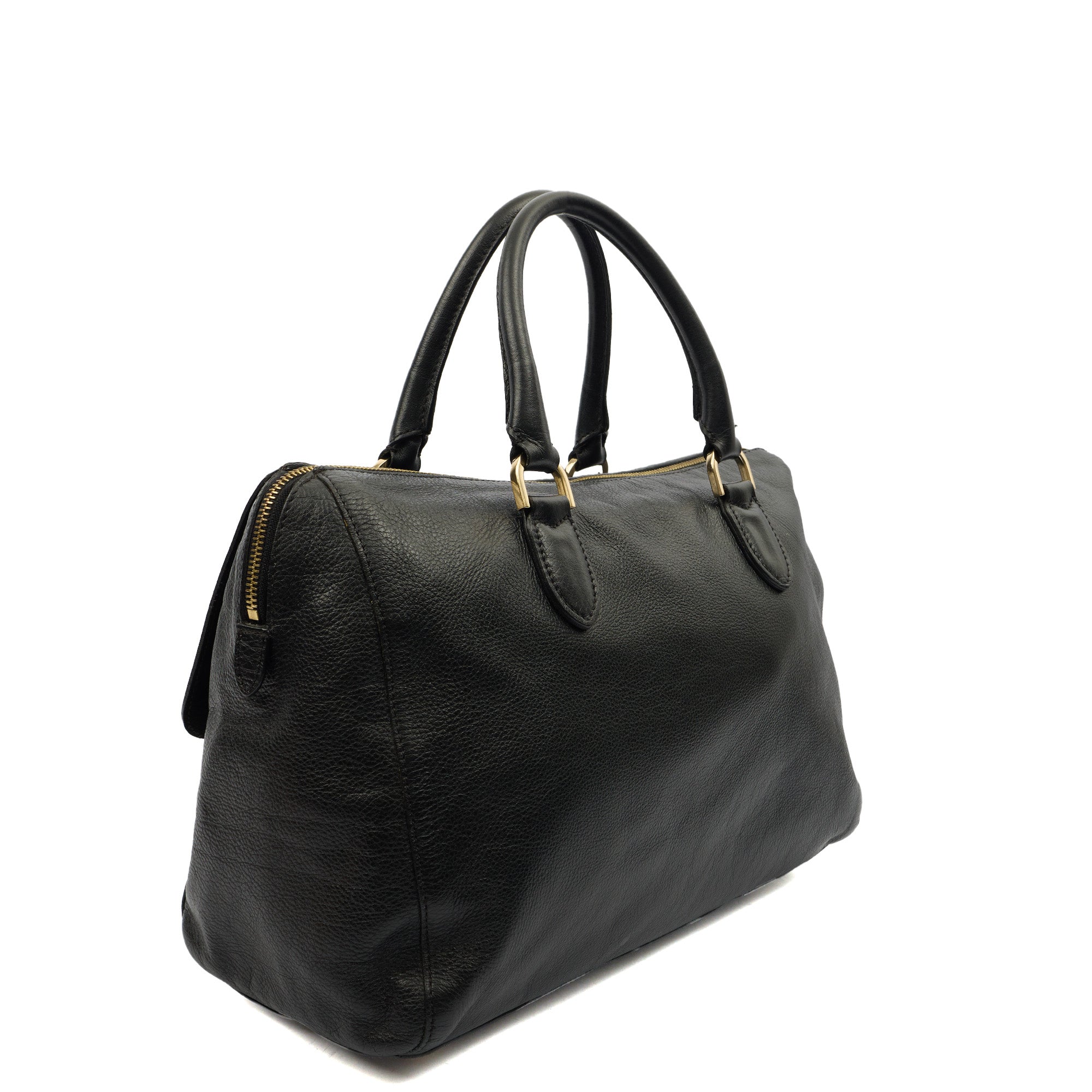 Mulberry Tote Del Rey in Black, Calfskin Leather