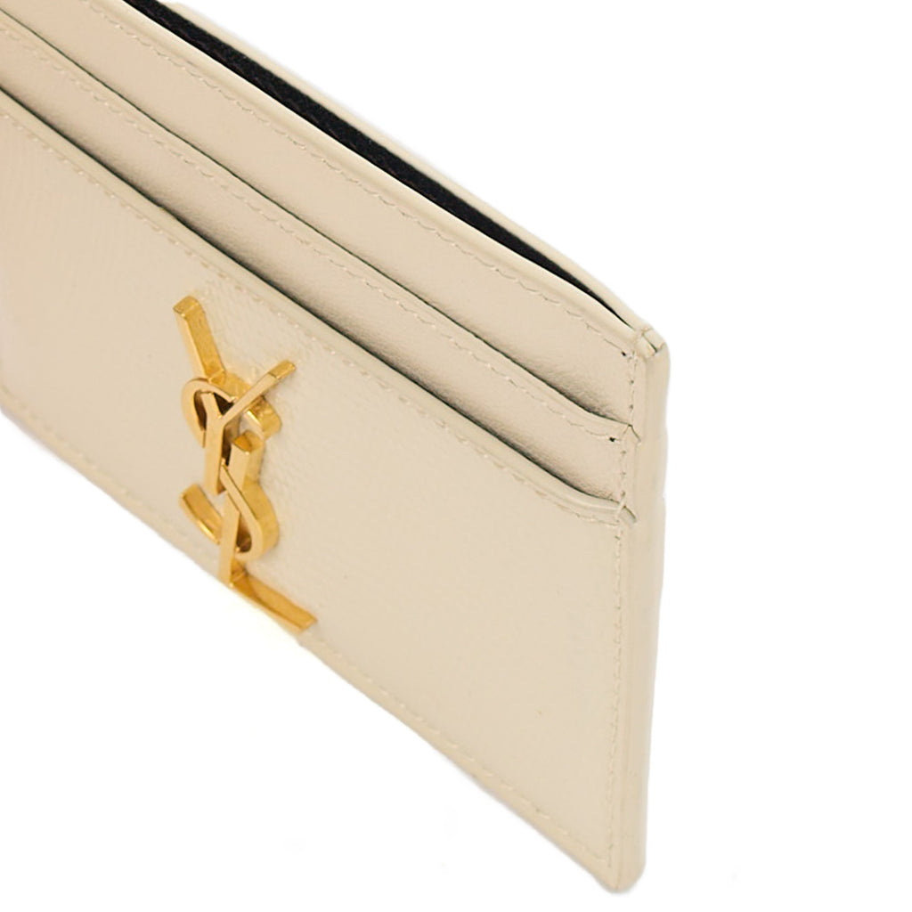 Saint Laurent  Holder  Holder in White, Exotic Effect Leather