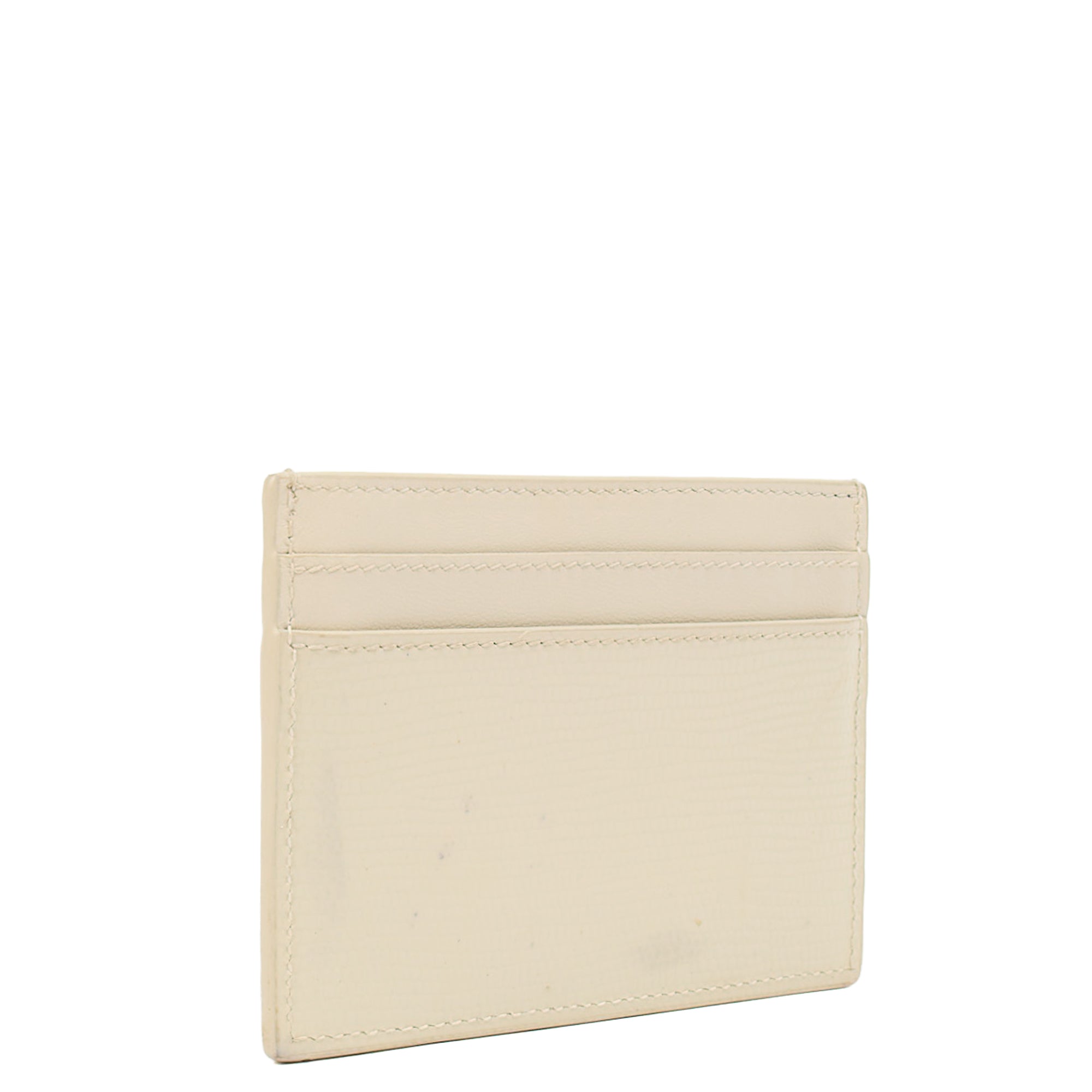 Saint Laurent  Holder  Holder in White, Exotic Effect Leather