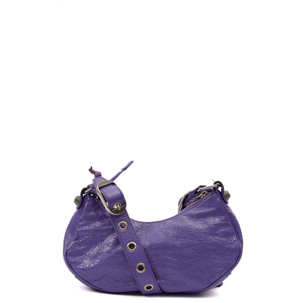 Balenciaga Shoulder Bag Le Cagole S in Purple, Leather