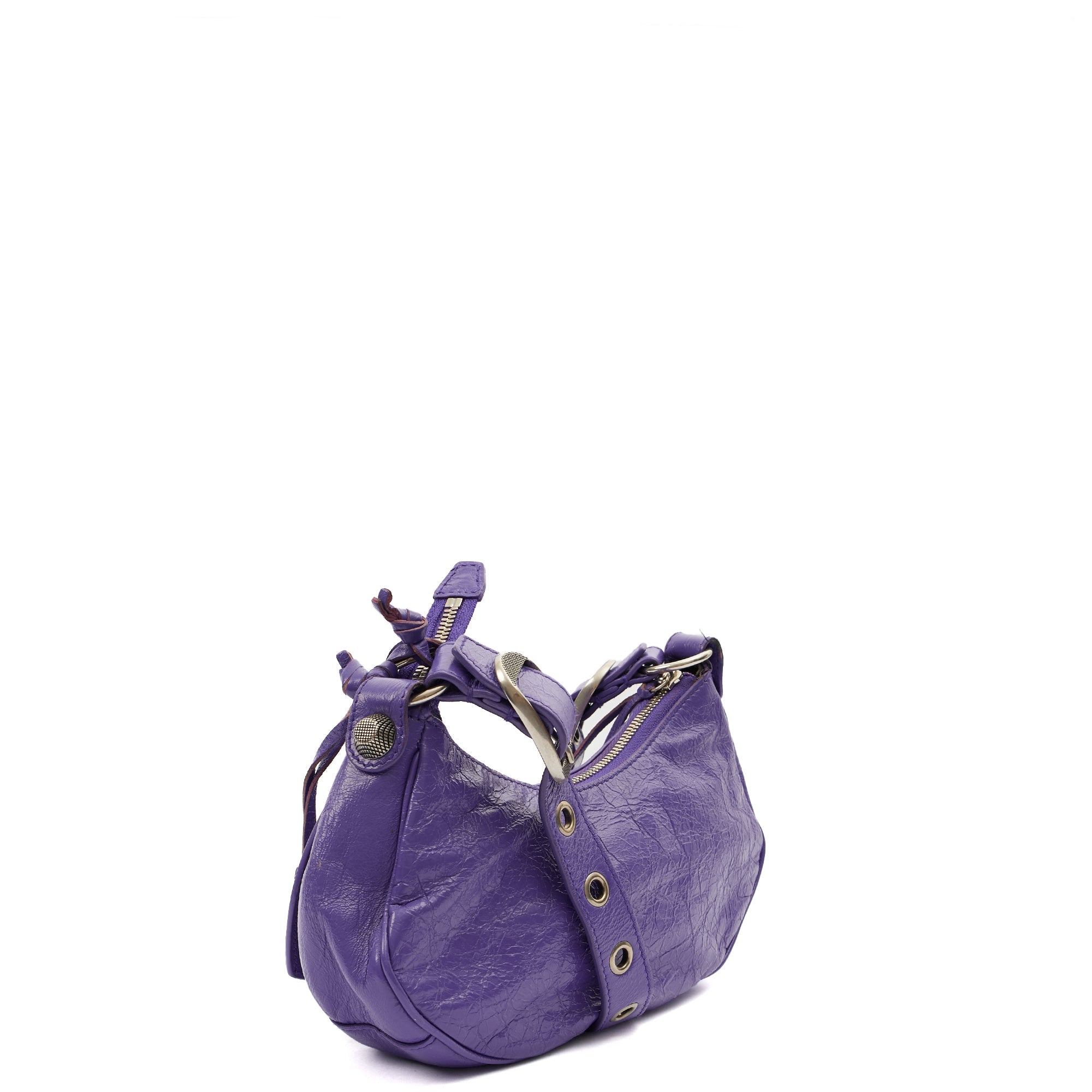 Balenciaga Shoulder Bag Le Cagole S in Purple, Leather