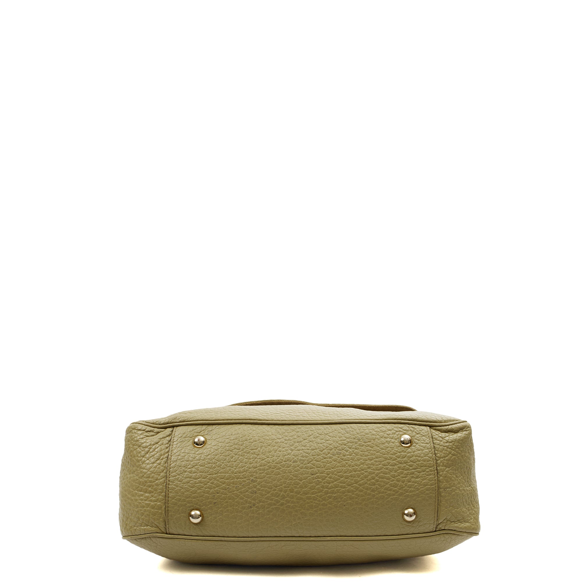 Mulberry Shoulder Bag Evelina Satchel in Summer Khaki, Leather