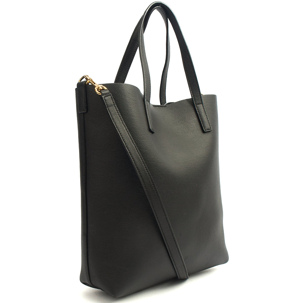 Saint Laurent Tote Shopping Toy in Black, Calfskin Leather