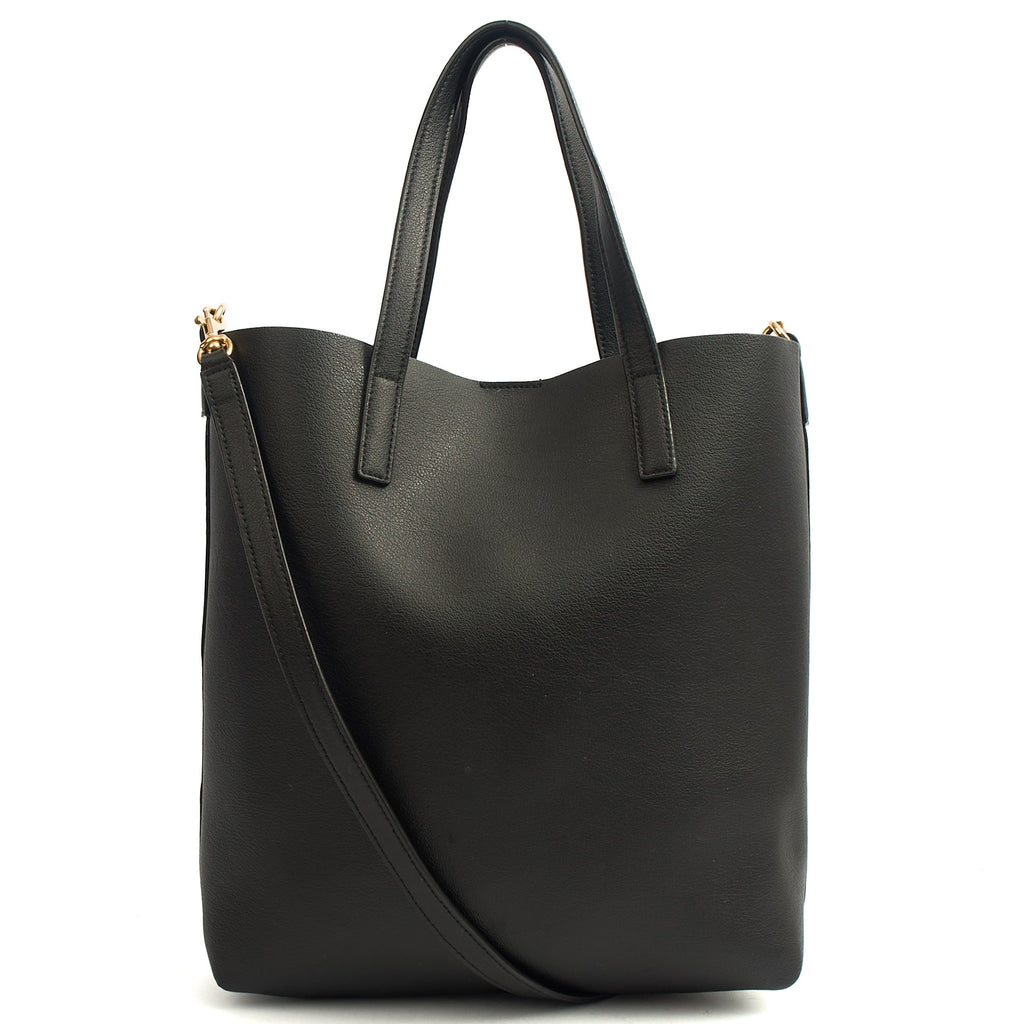 Saint Laurent Tote Shopping Toy in Black, Calfskin Leather