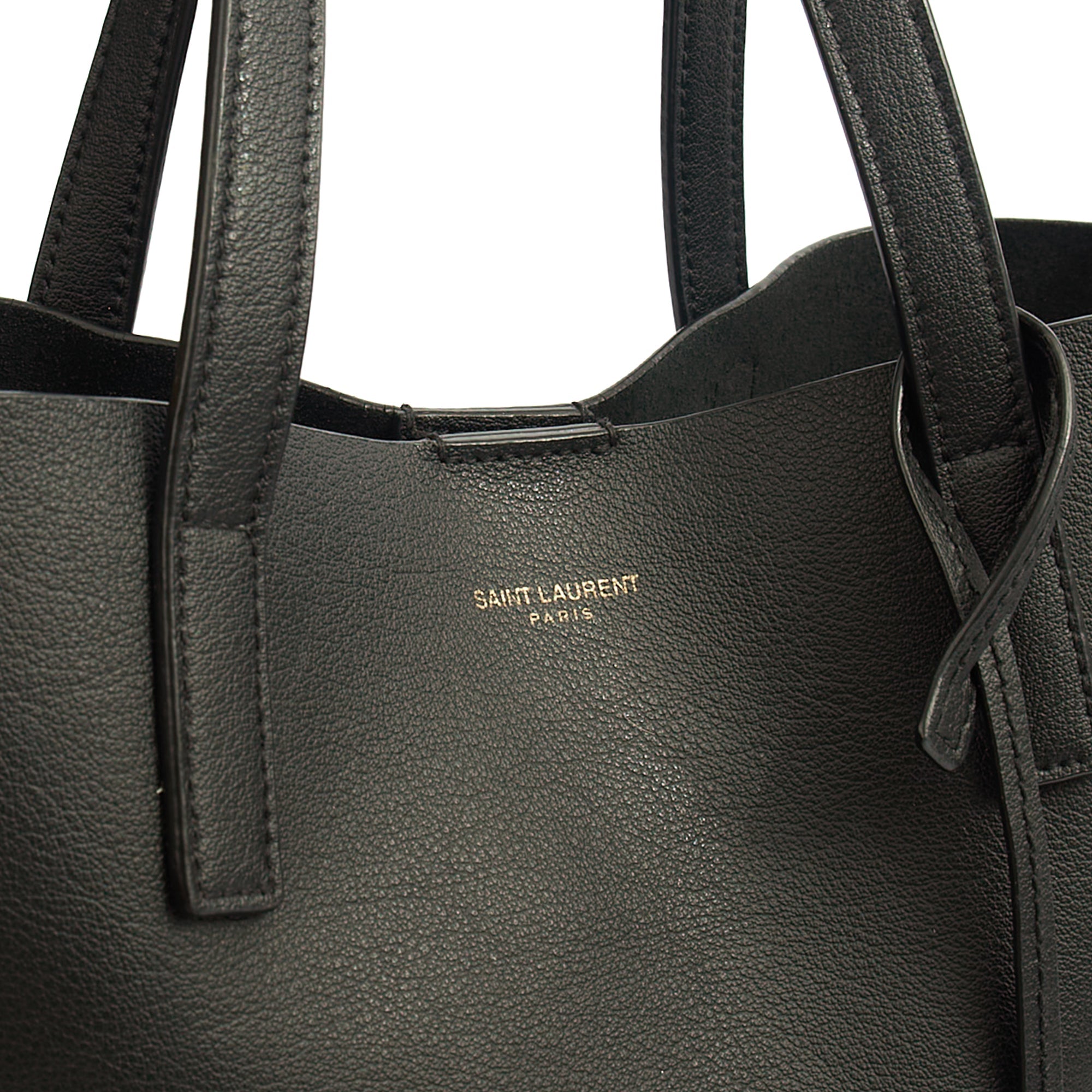 Saint Laurent Tote Shopping Toy in Black, Calfskin Leather
